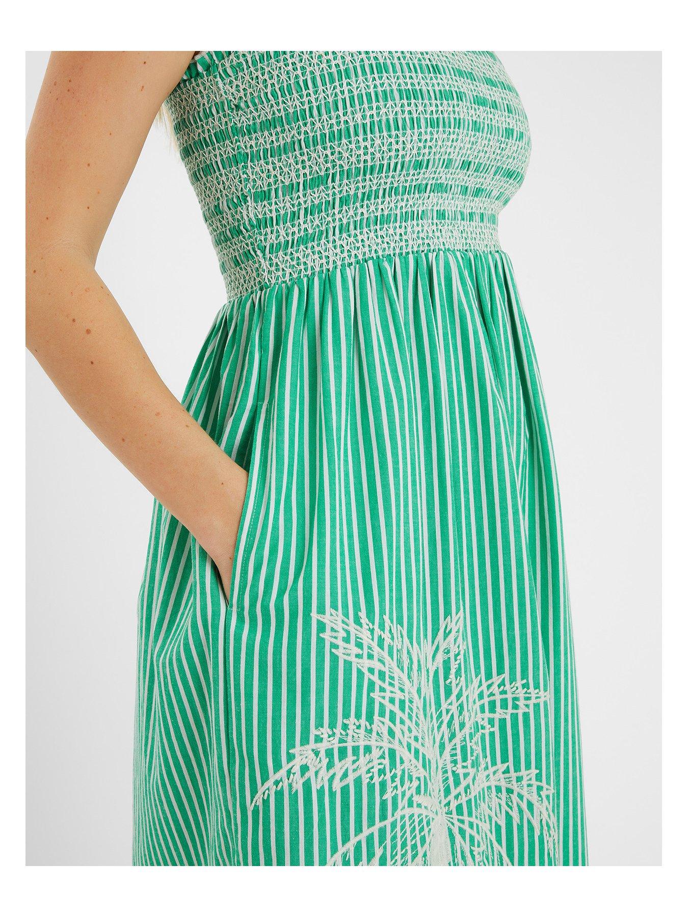 accessorize-stripe-palm-embroidered-midi-dress-greenoutfit