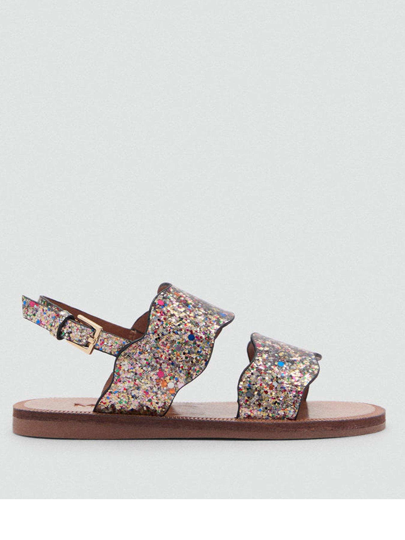 undefined Younger Girls Glitter Sandals - Light Purple