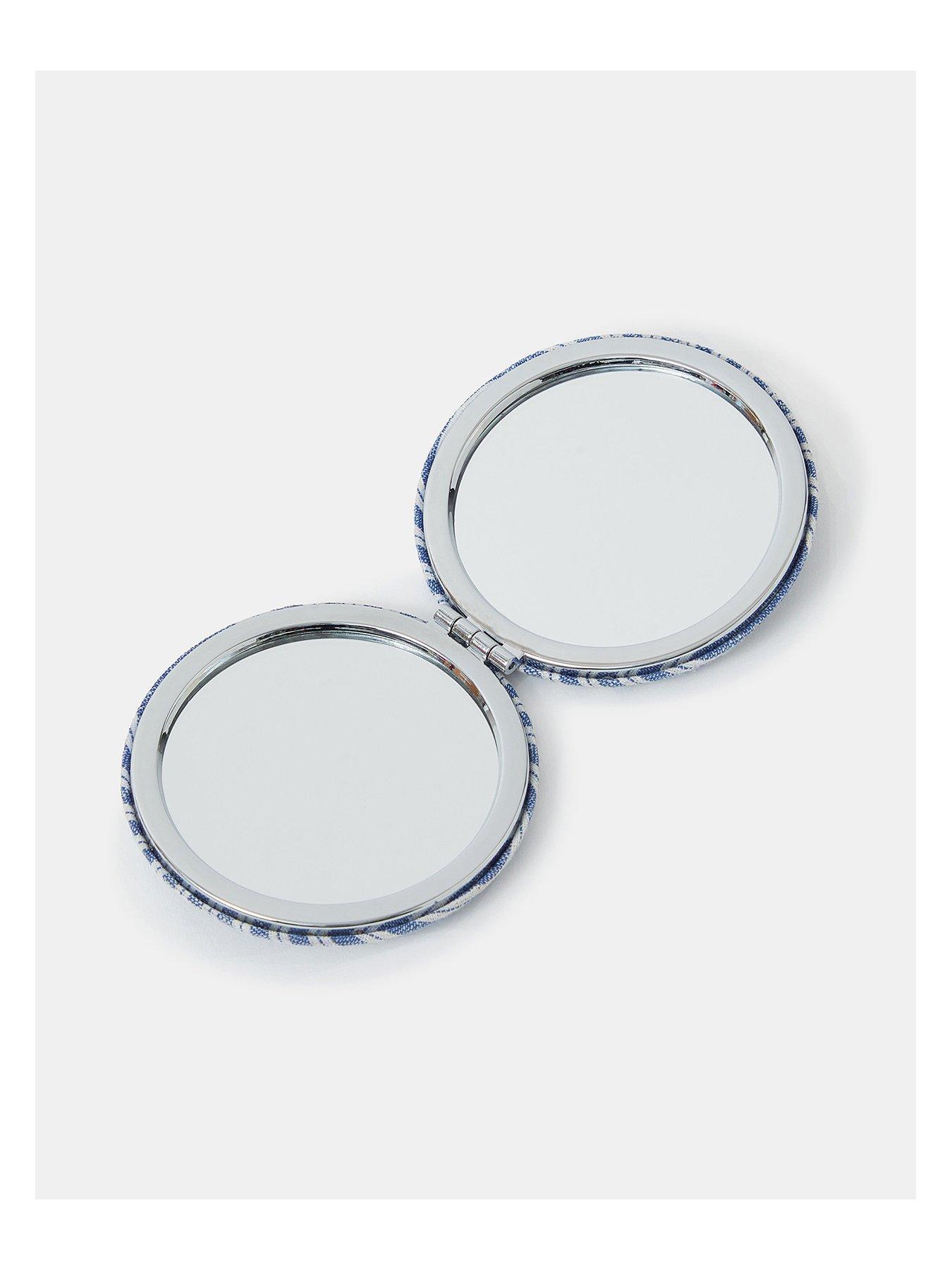Image 3 of 3 of Accessorize Stripe Daisy Mirror - Blue