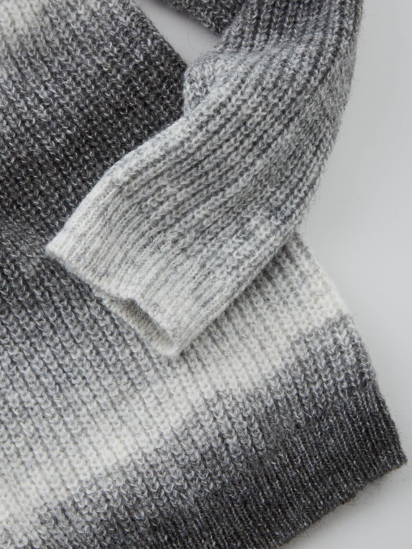 Image 4 of 4 of V by Very Boys Drop Shoulder Ombre Knitted Jumper - Grey