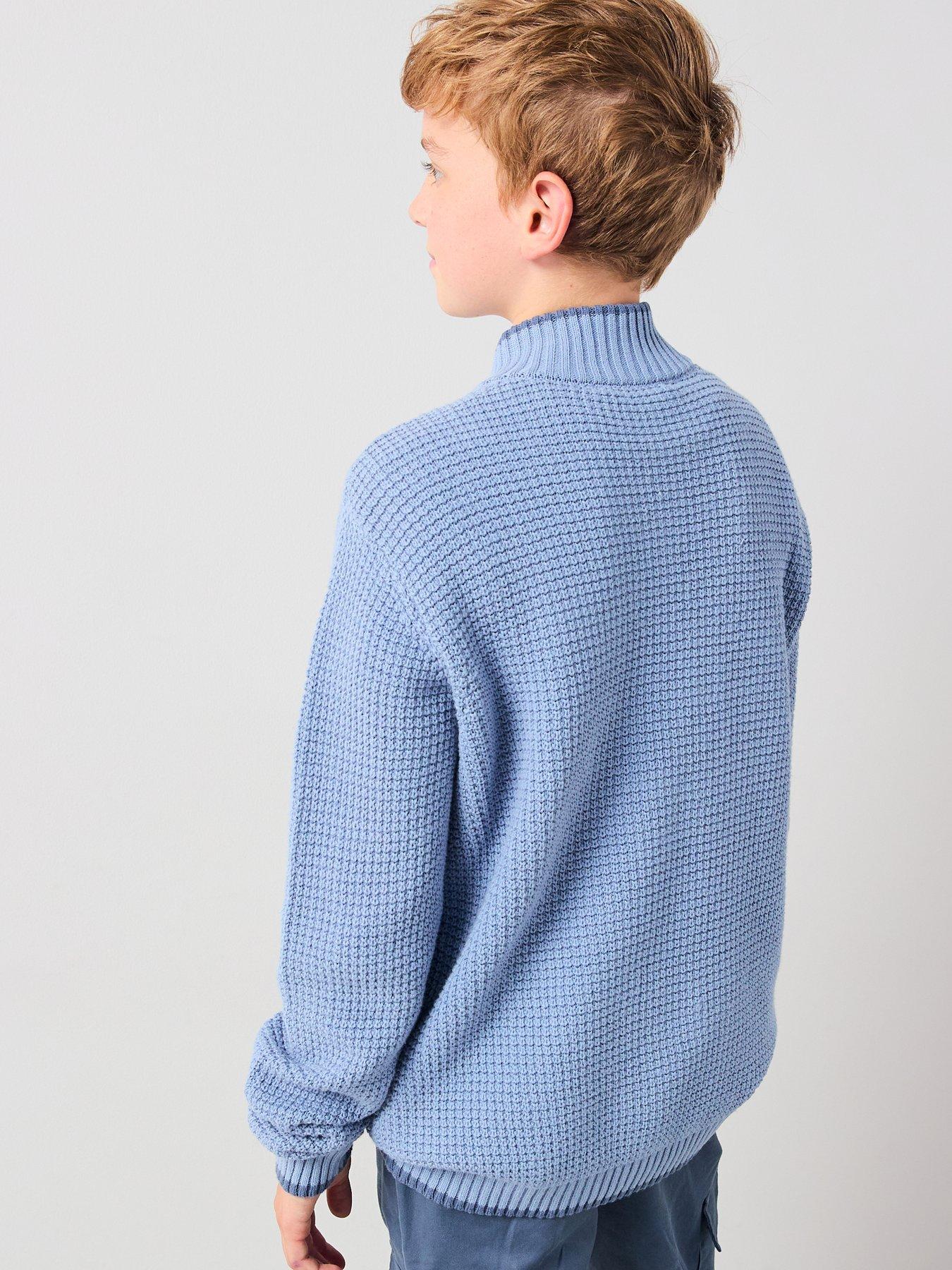 v-by-very-boys-long-sleeve-rib-knit-half-zip-jumper-bluestillFront