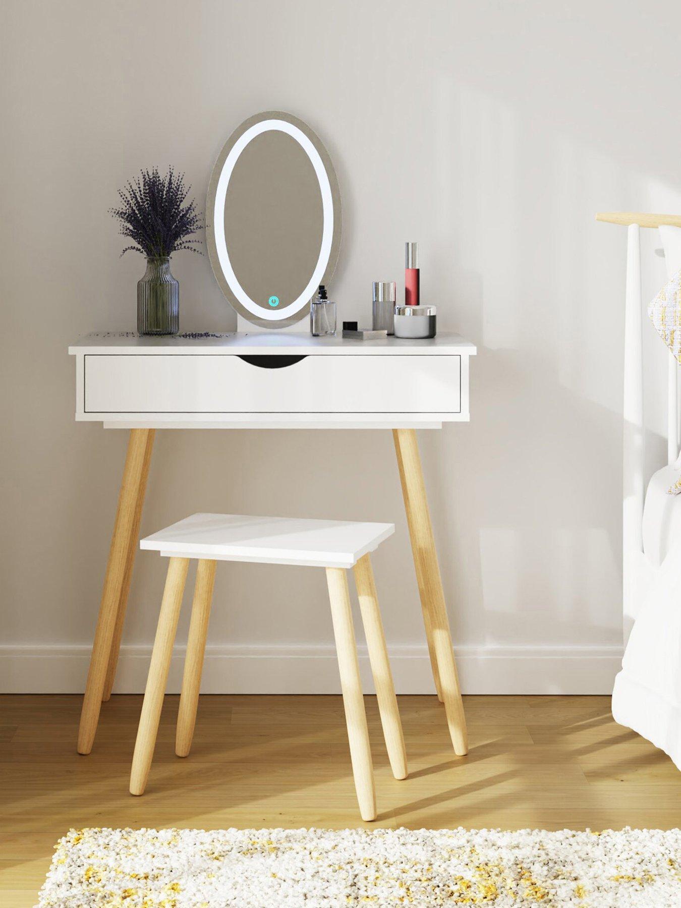 Image 1 of 7 of GFW Signy Led Dressing Table With Stool
