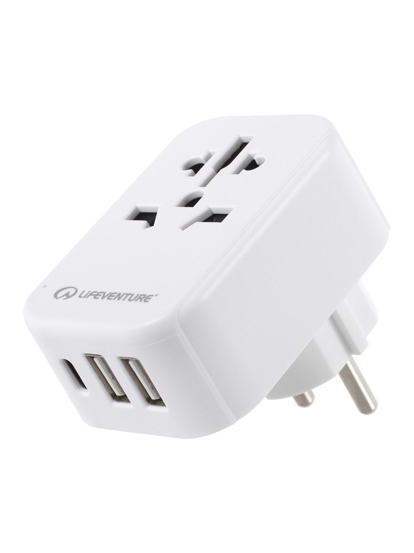 Image 6 of 7 of Lifeventure European Travel Adaptor with USB + USB C