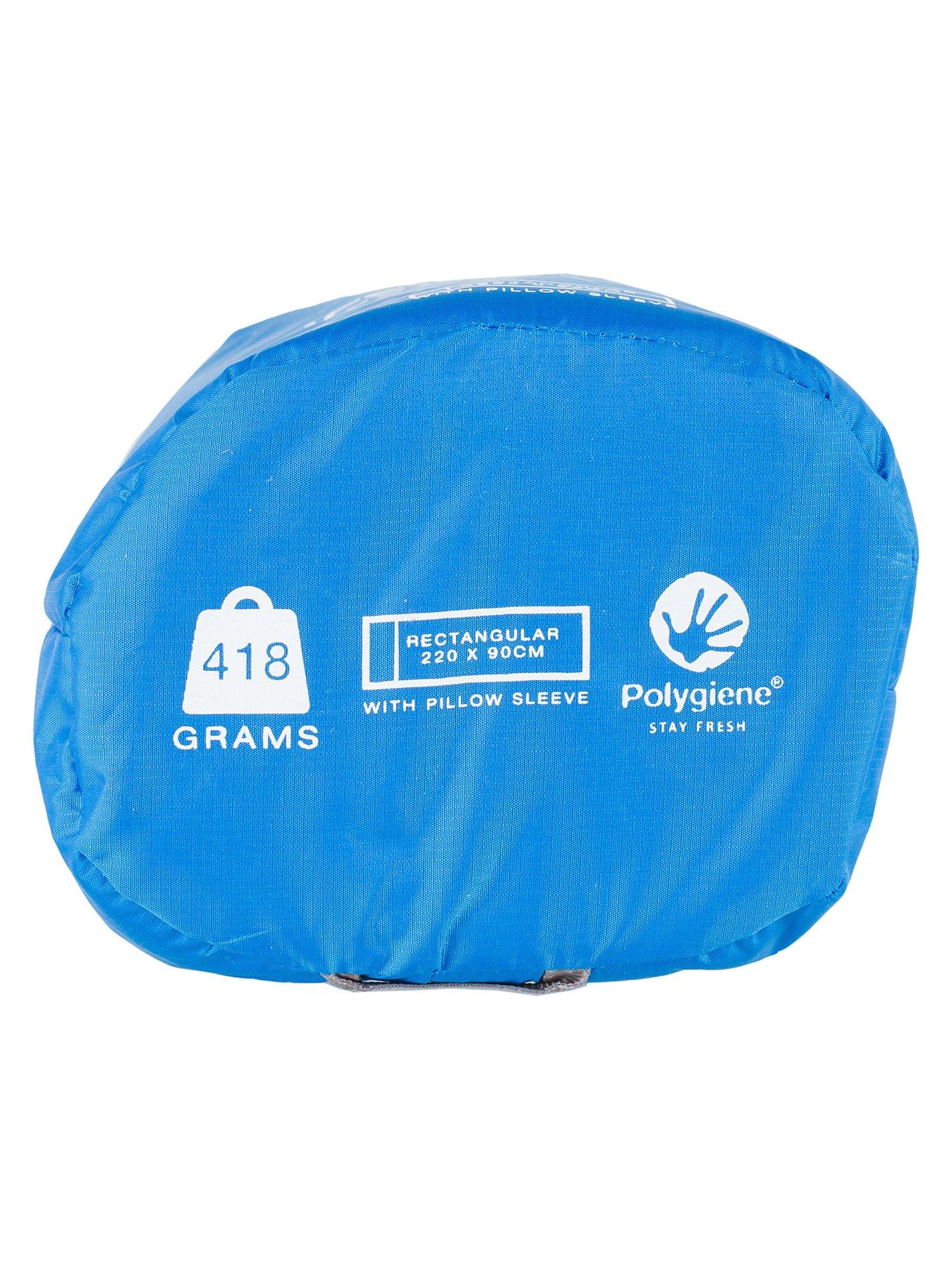 Image 4 of 7 of Lifeventure Rectangular Cotton Sleeping Bag Liner&nbsp;-&nbsp;Blue
