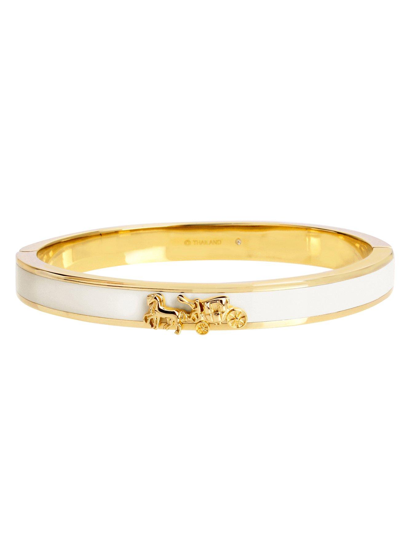 coach-horse-amp-carriage-enamel-hinged-bangle-bracelet-goldback