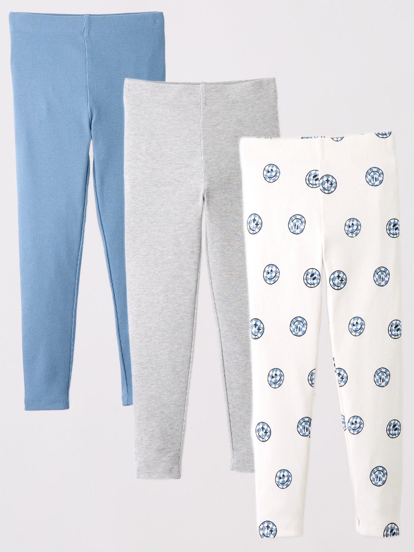 Mini V by Very Boys 3 Pack Ribbed Leggings - Multi