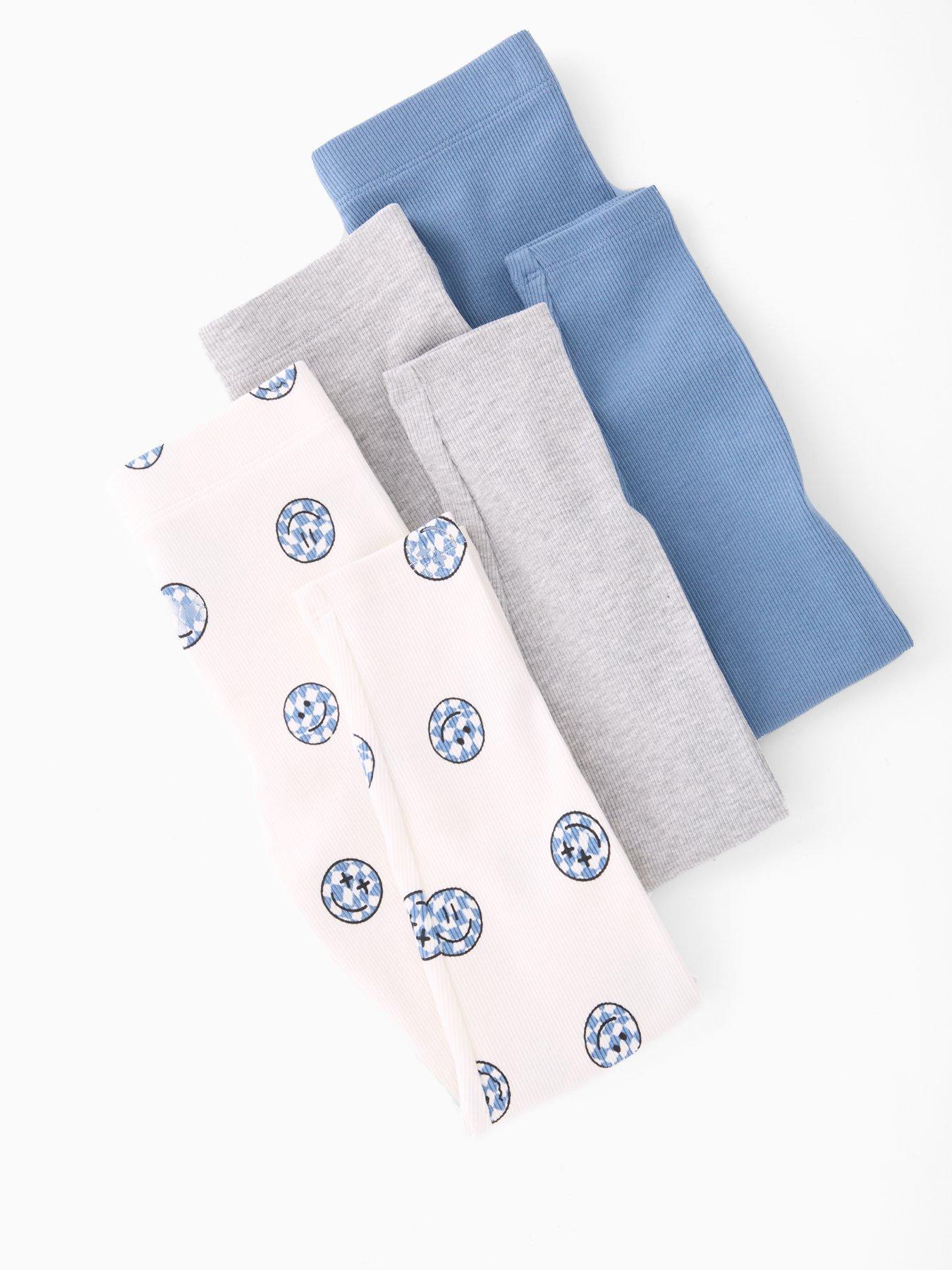 Image 4 of 4 of Mini V by Very Boys 3 Pack Ribbed Leggings - Multi
