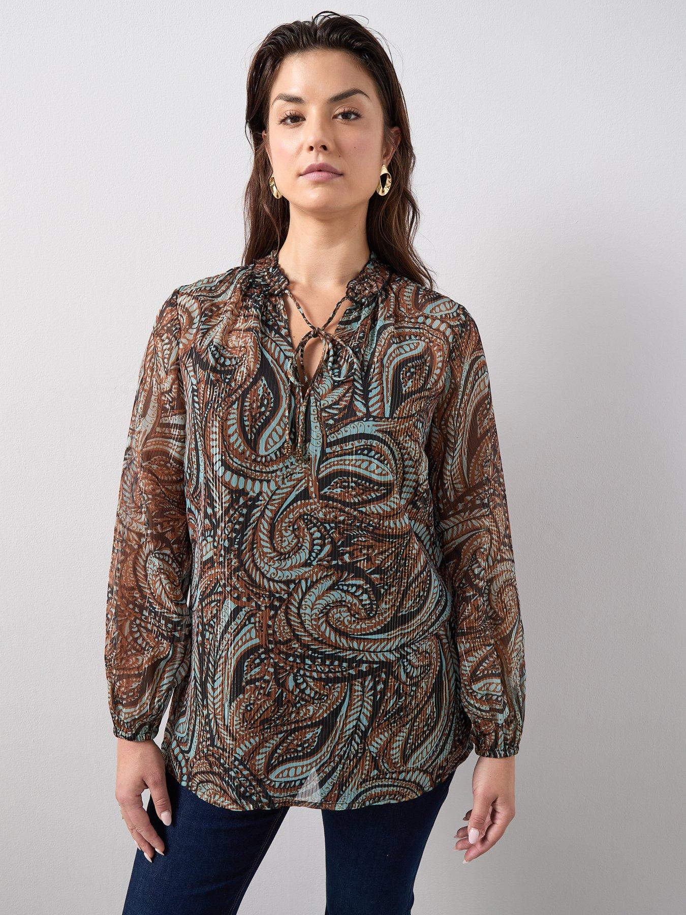 the-very-collection-curve-lurex-longline-blouse-print