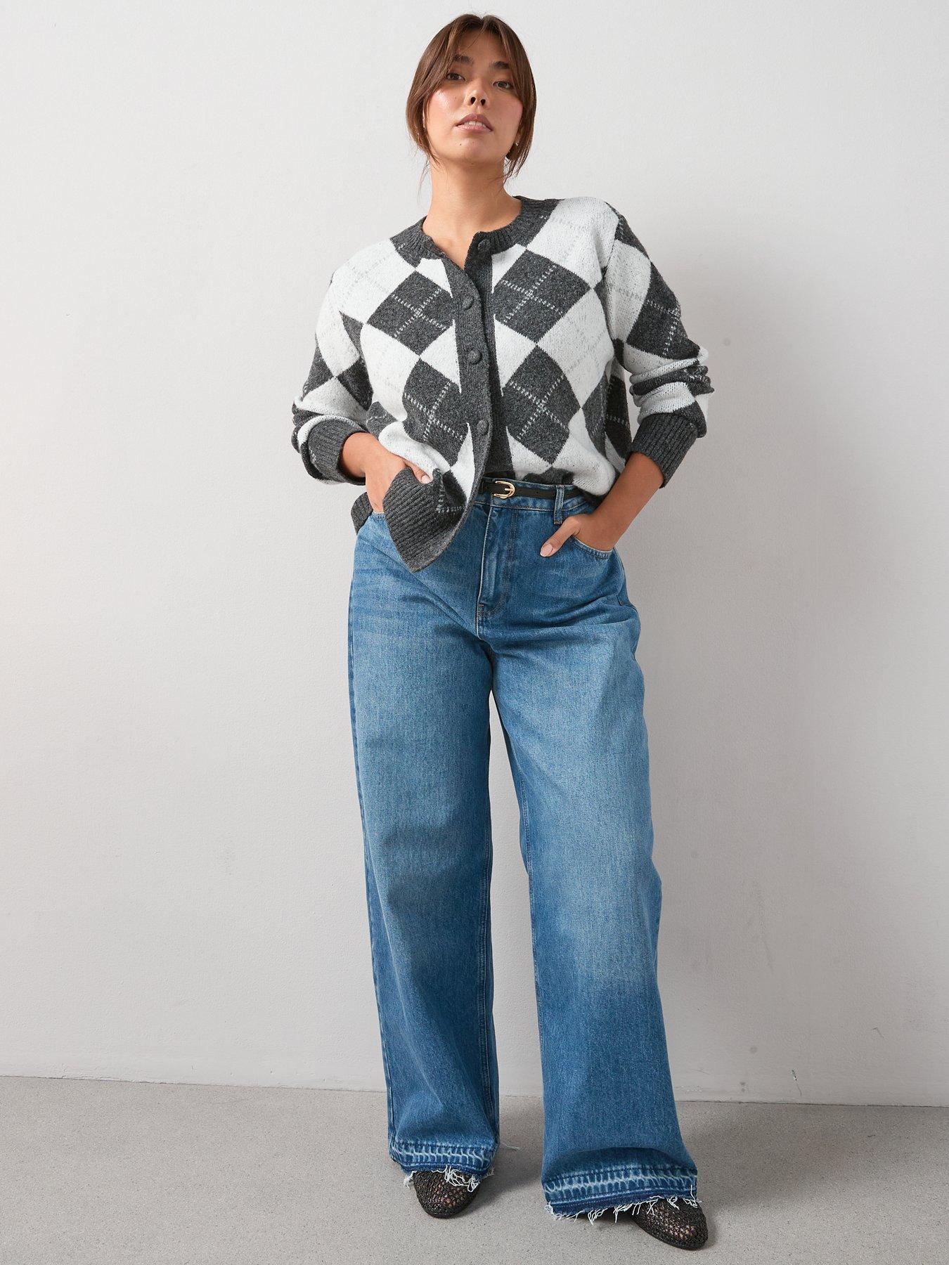 v-by-very-curve-argyle-button-through-crew-neck-cardigan-greyback