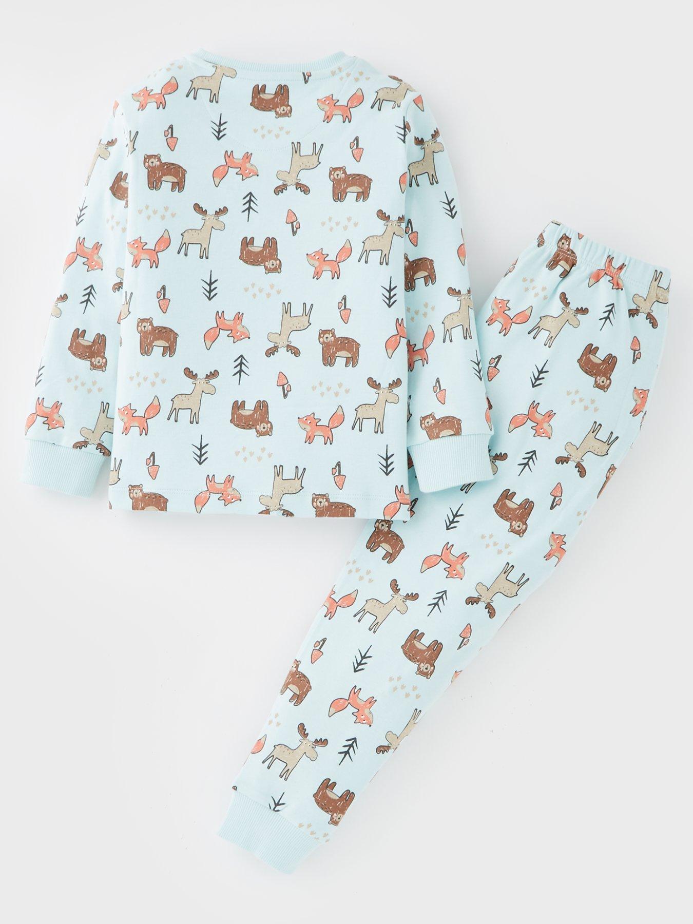 Image 2 of 4 of Mini V by Very Animal Character Print Pyjama Set - Multi