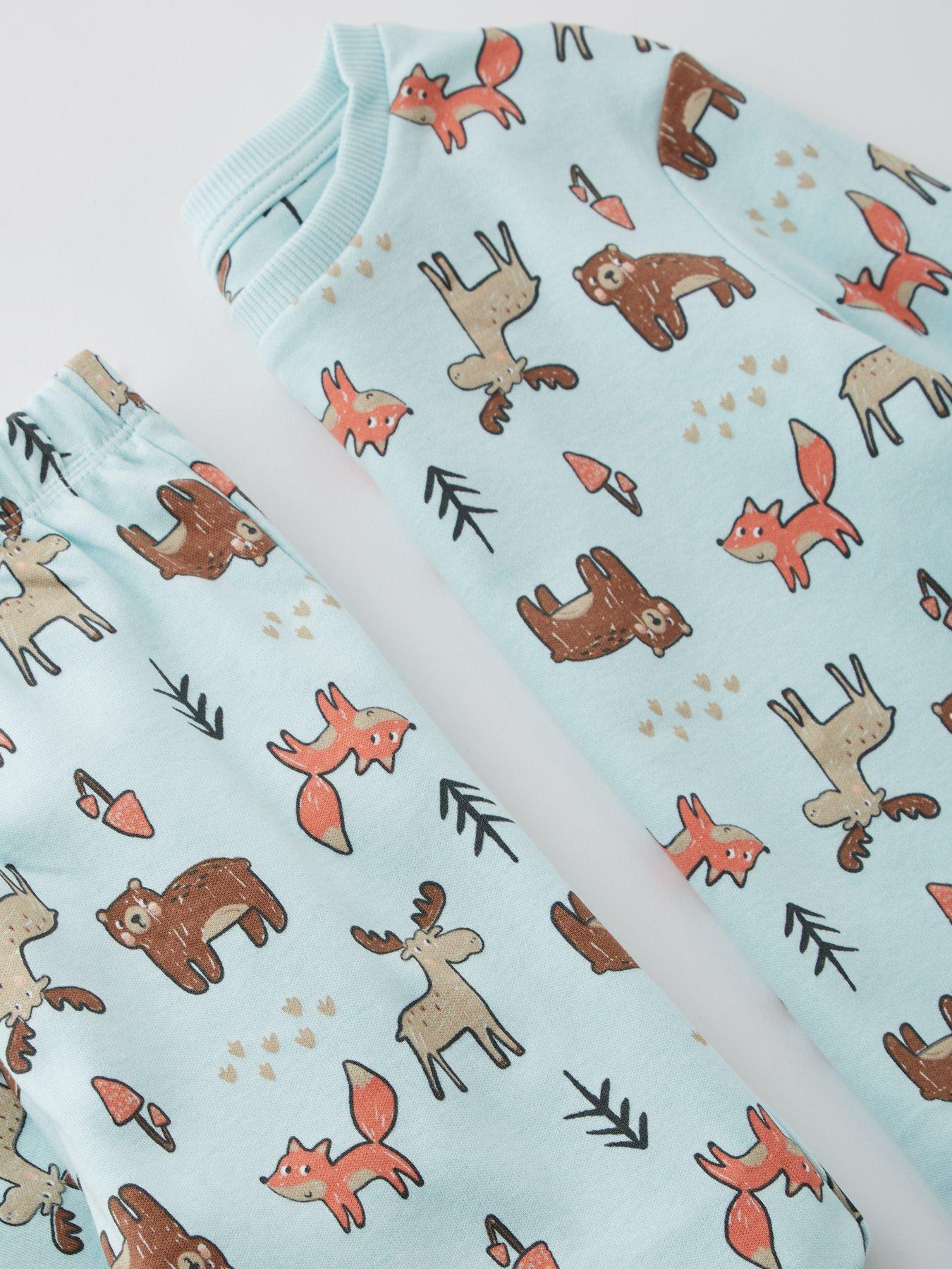 Image 4 of 4 of Mini V by Very Animal Character Print Pyjama Set - Multi