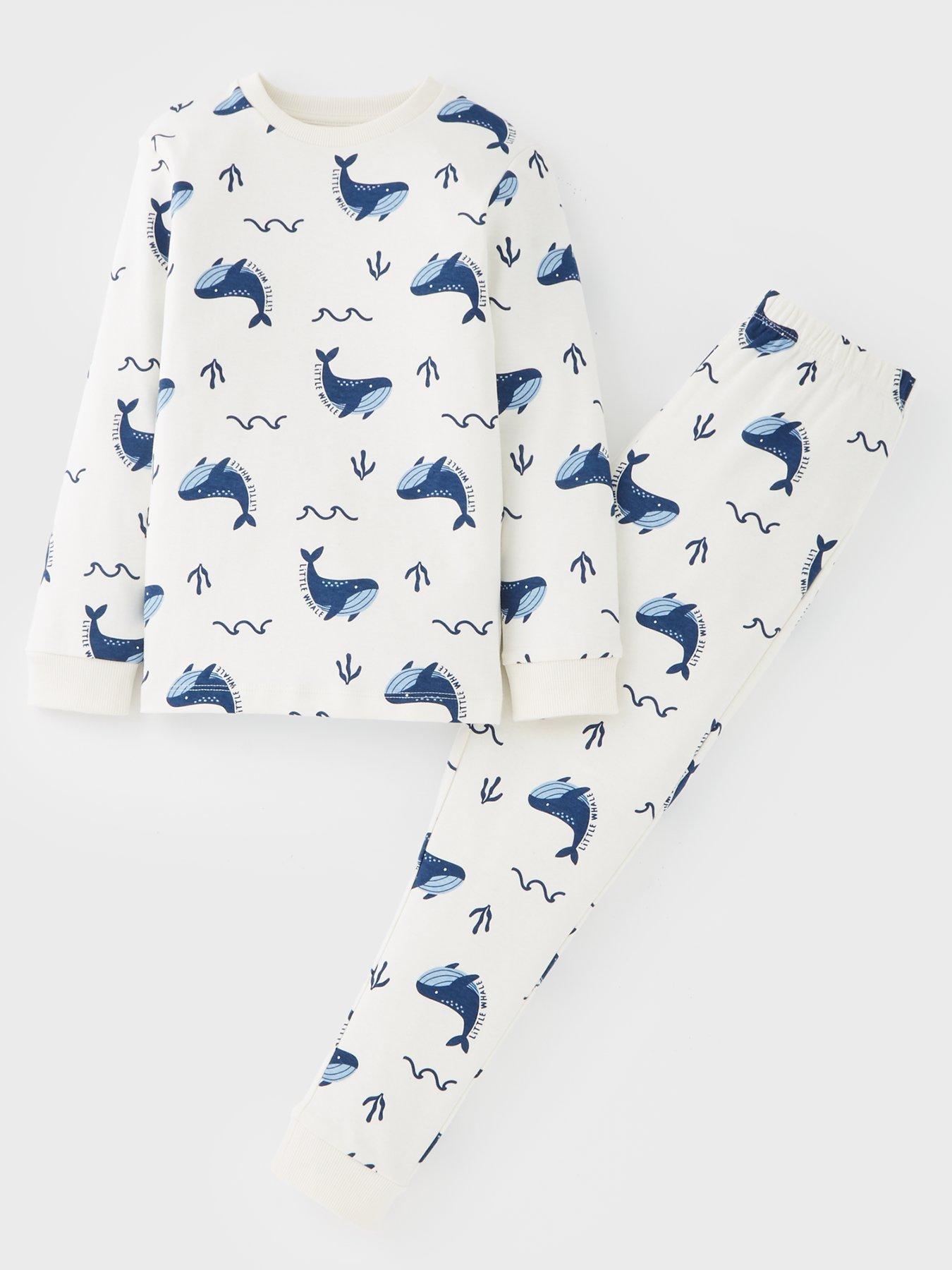 Image 1 of 4 of Mini V by Very Whale Print Pyjama Set - Multi