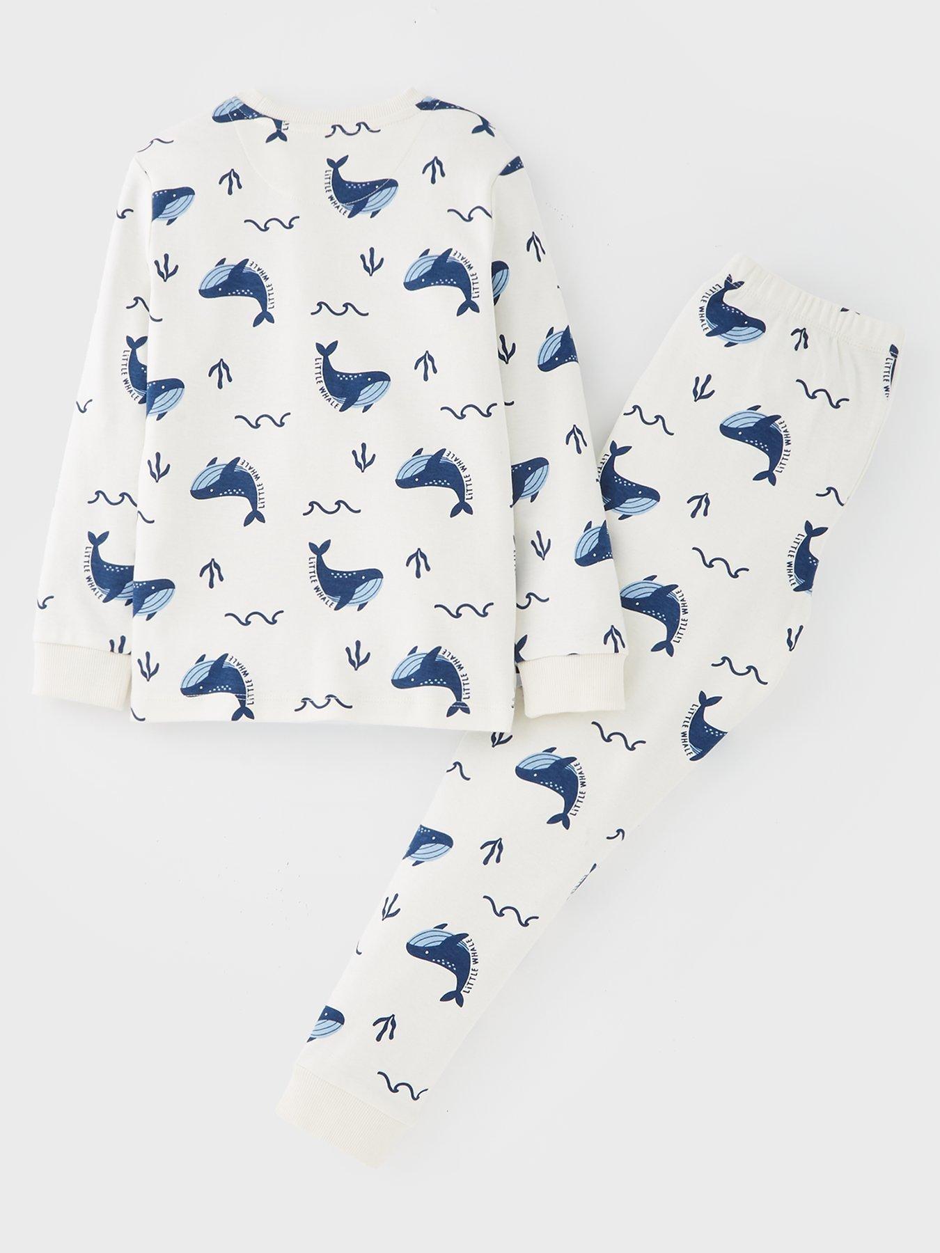 Image 2 of 4 of Mini V by Very Whale Print Pyjama Set - Multi