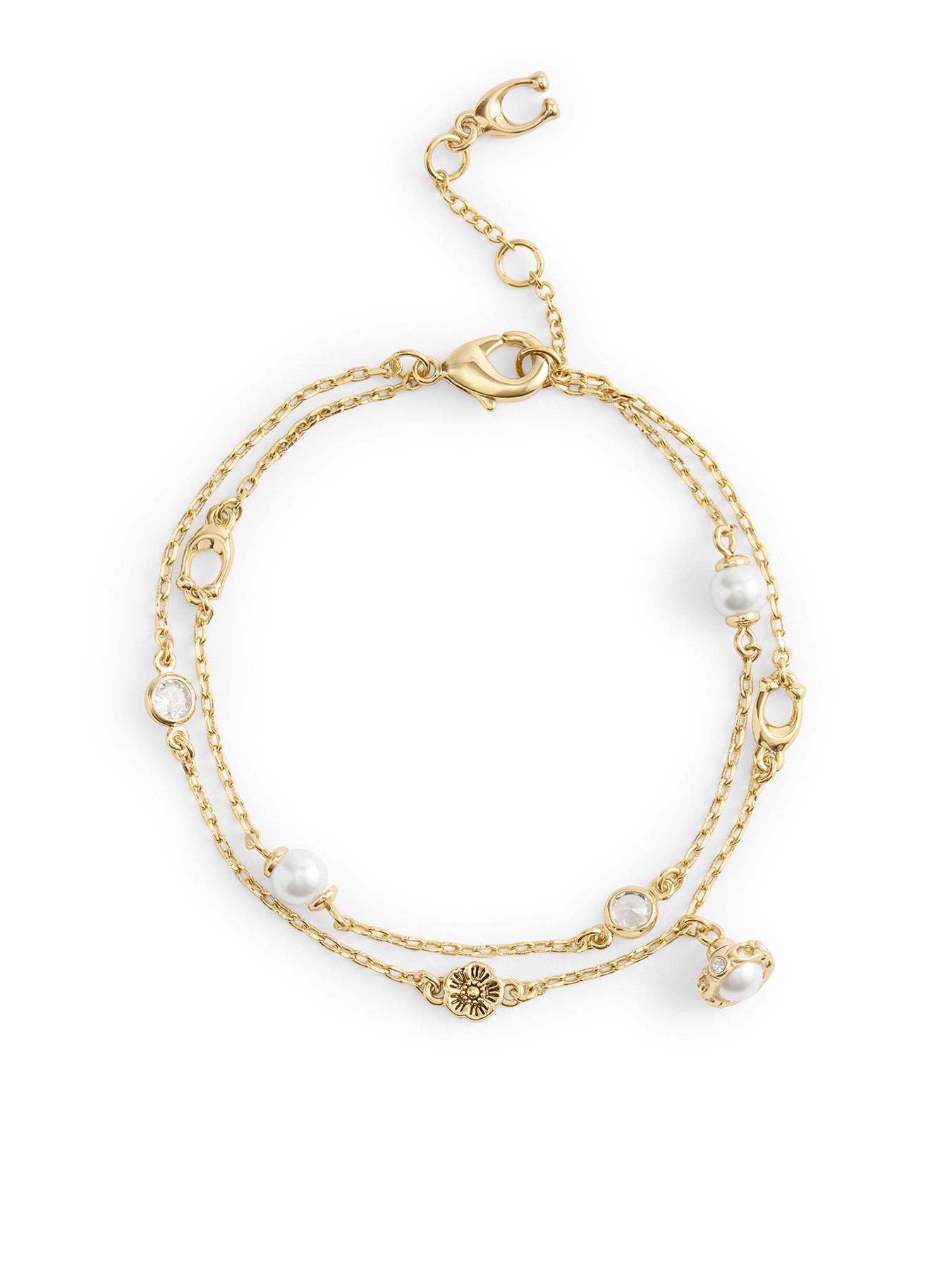 undefined Pearl Charm Multi Flex Bracelet