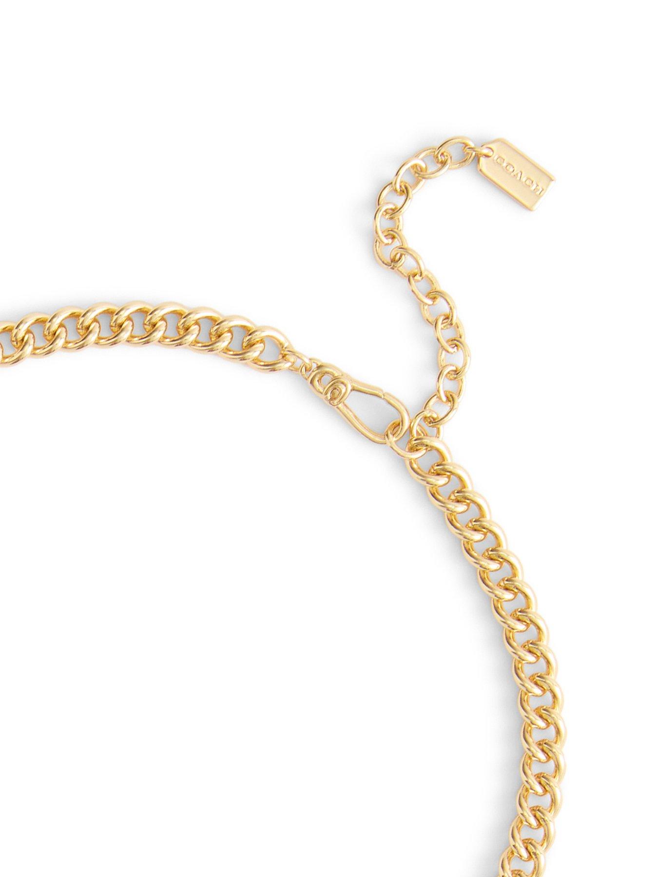 Image 4 of 4 of COACH Handbag Shop Charm Necklace - Gold