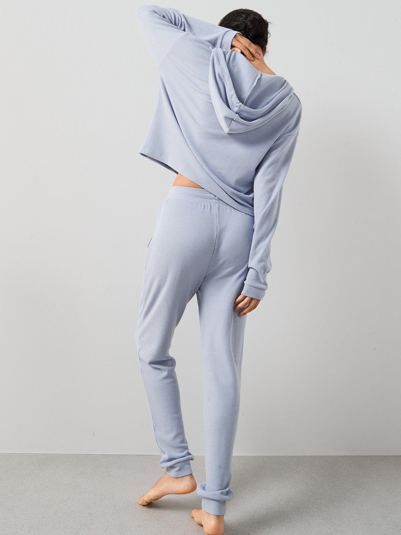 the-very-collection-rib-neck-hoodie-and-jogger-loungewear-set-bluestillFront