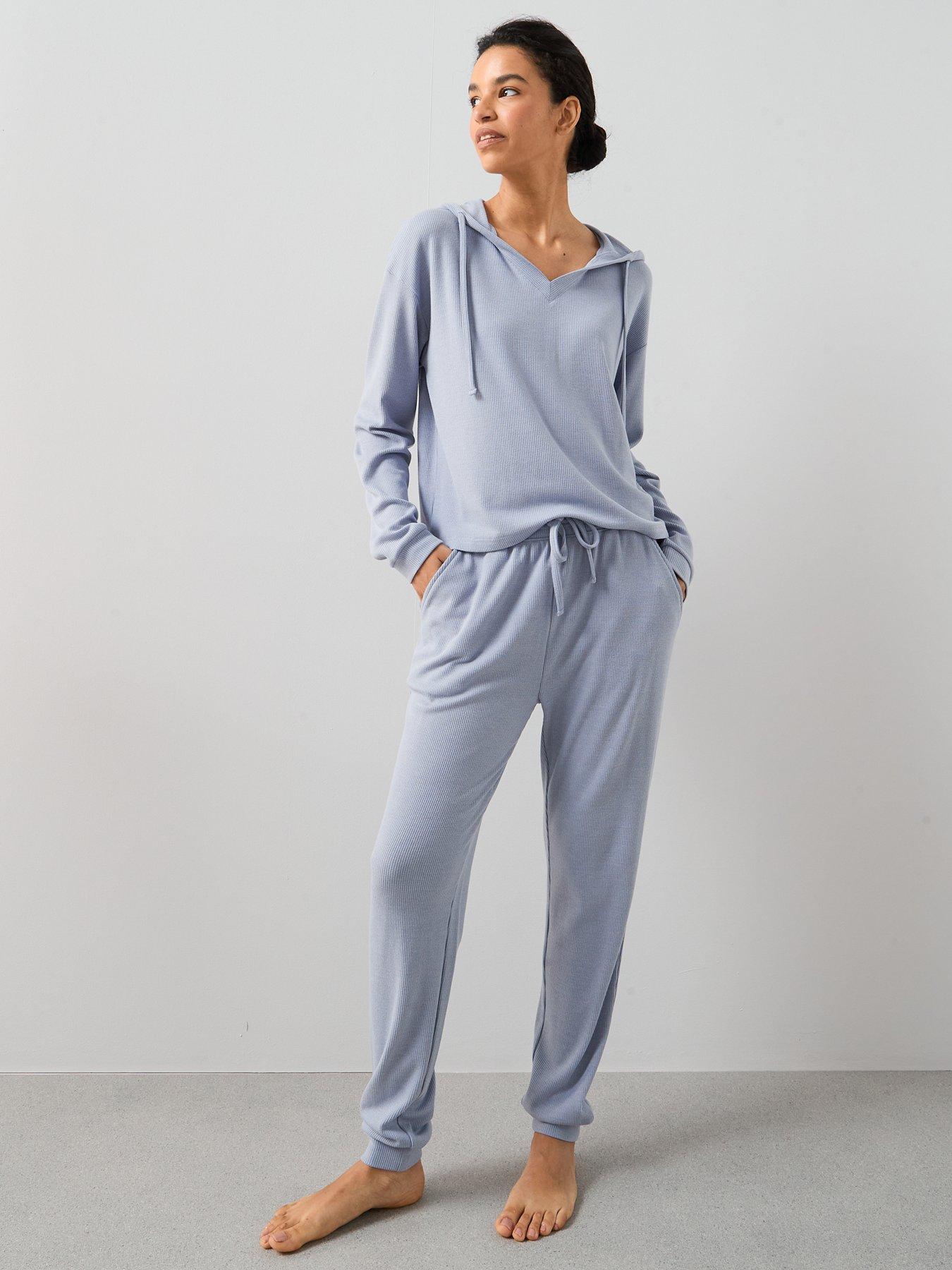the-very-collection-rib-neck-hoodie-and-jogger-loungewear-set-blueback