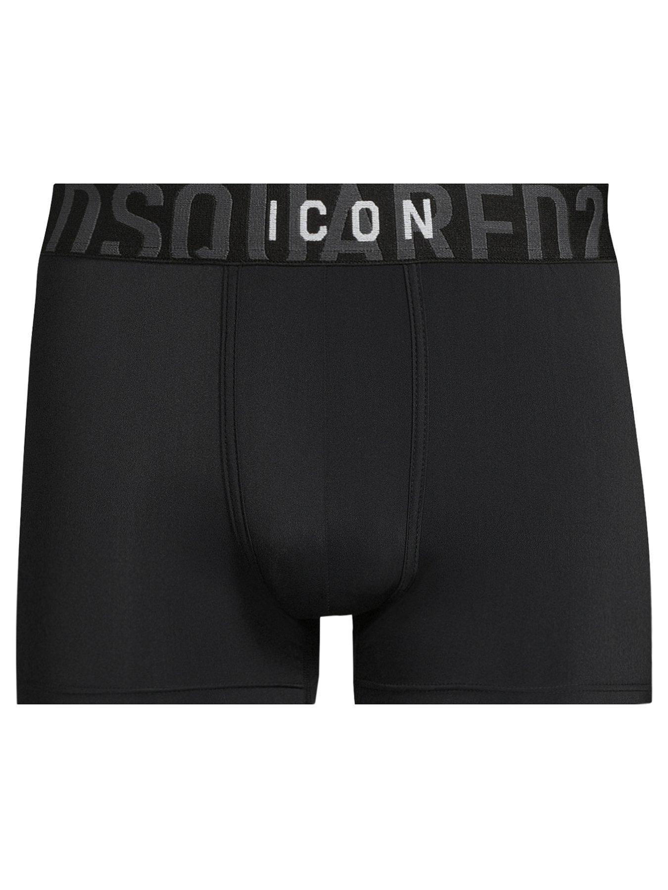 undefined Dsquared Elastane Icon Logo Trunks - Black
