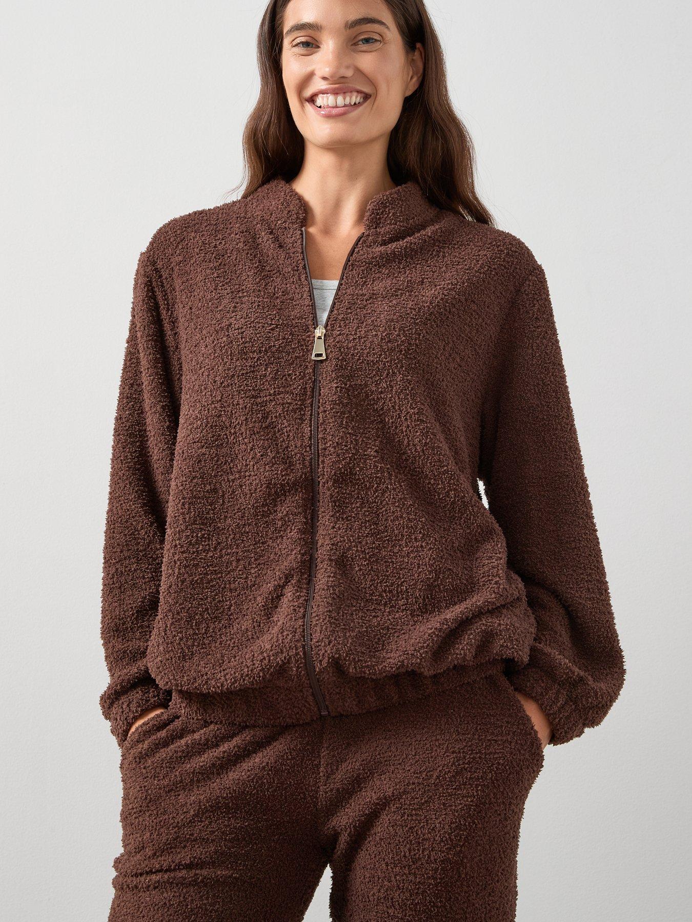 the-very-collection-zip-up-borg-bomber-and-jogger-loungewear-set-brownoutfit