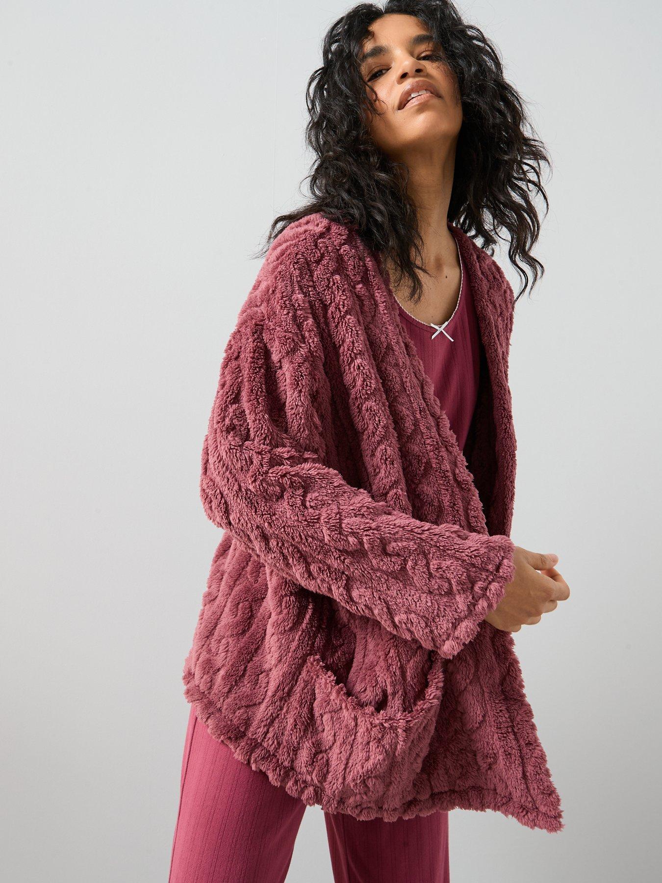 the-very-collection-textured-teddy-fur-cardigan-pinkdetail