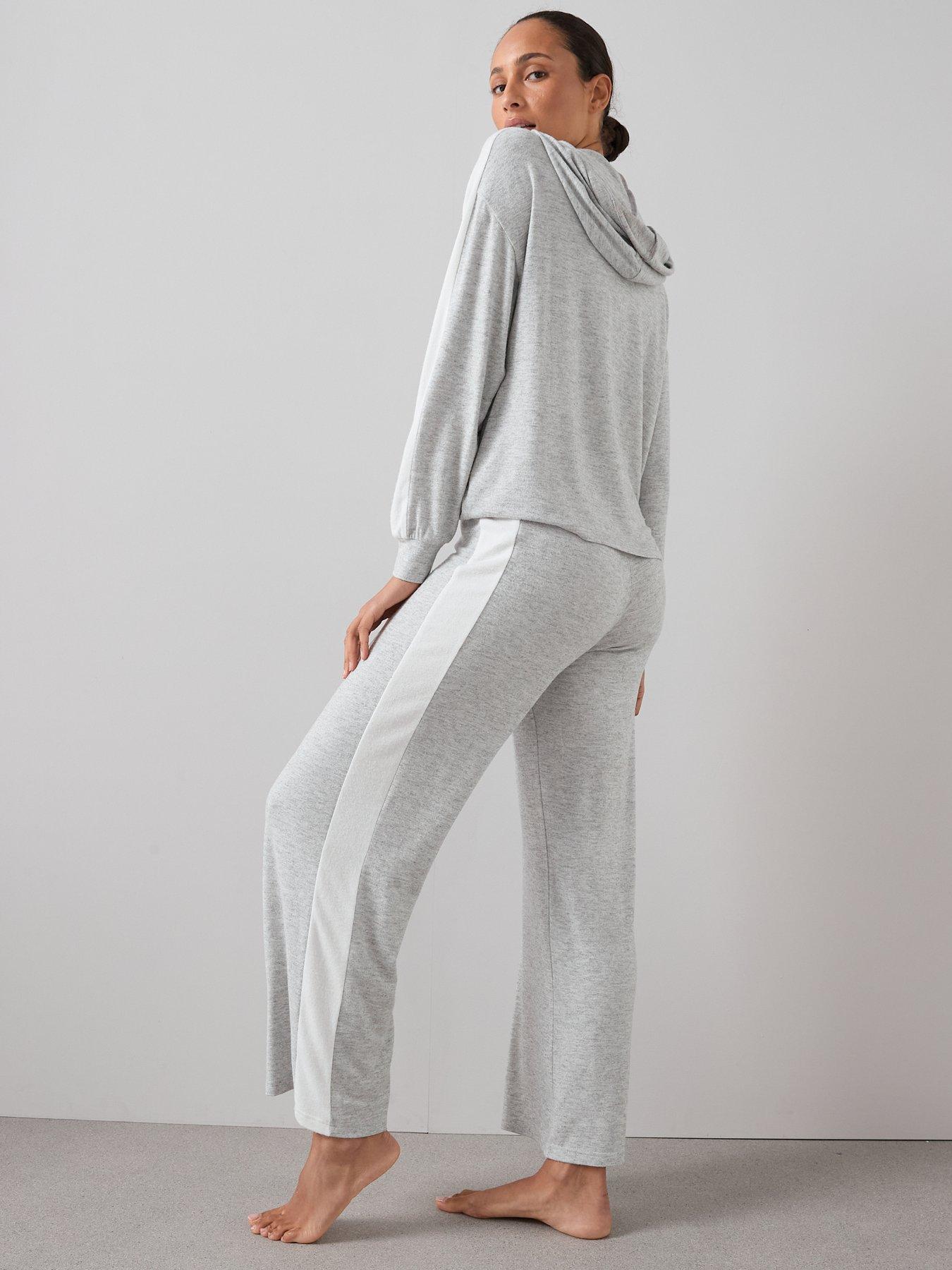 the-very-collection-panel-knit-hoody-and-wide-leg-constrast-loungewear-set-greystillFront