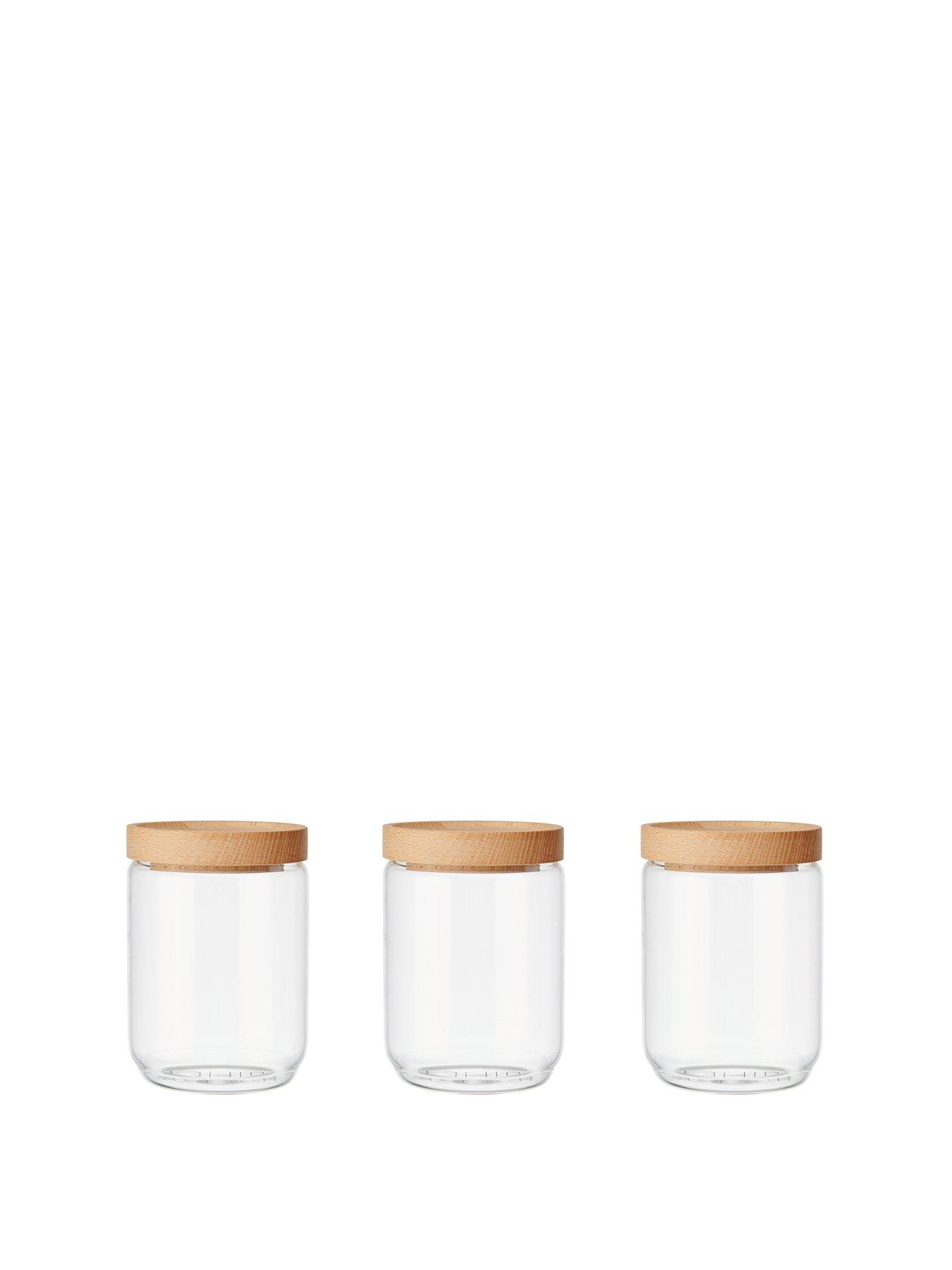 kitchencraft-idilica-500ml-glass-storage-jars-set-of-3stillFront