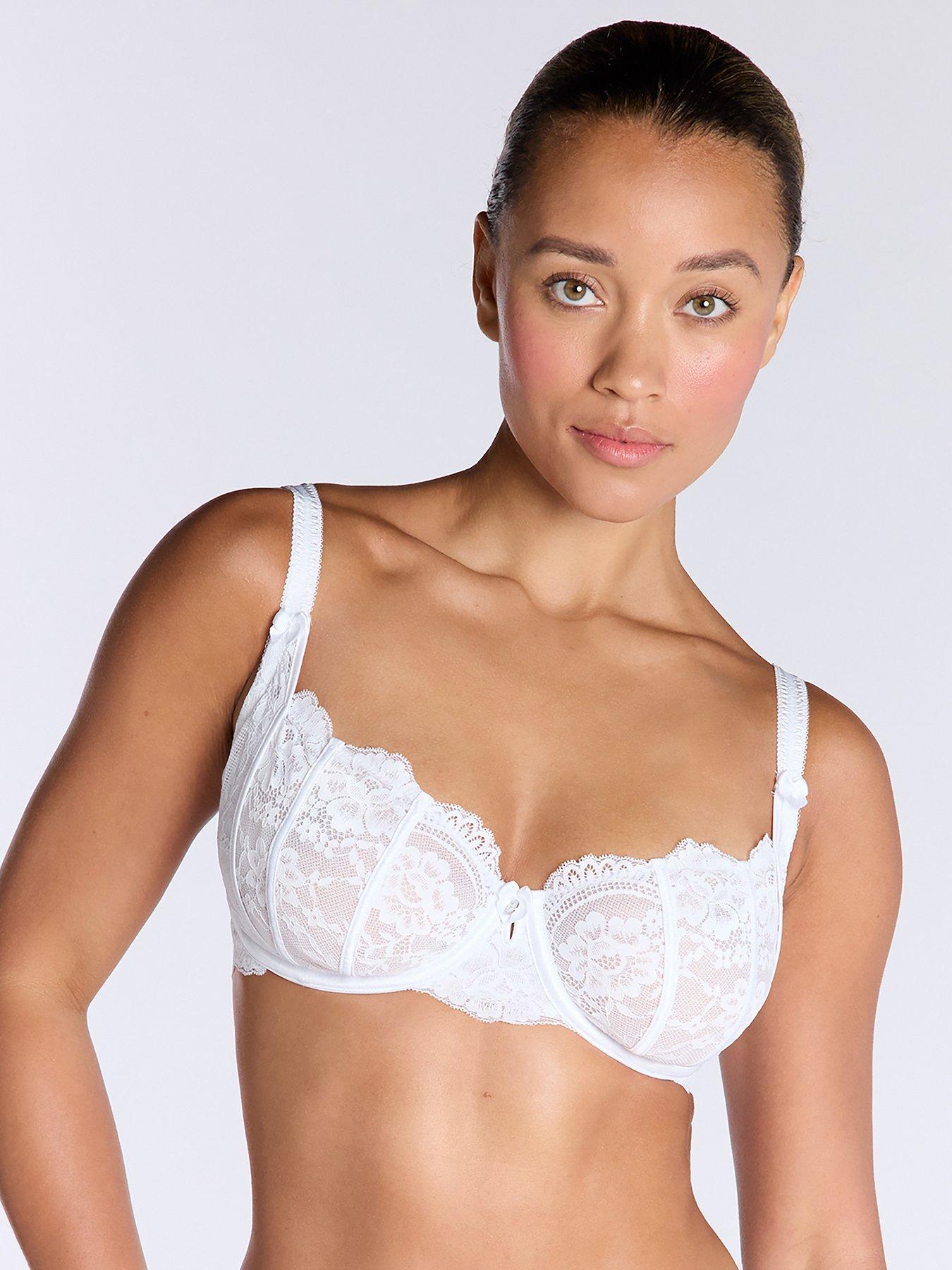 undefined Boux Avenue Jasmine Balconette Bra - White