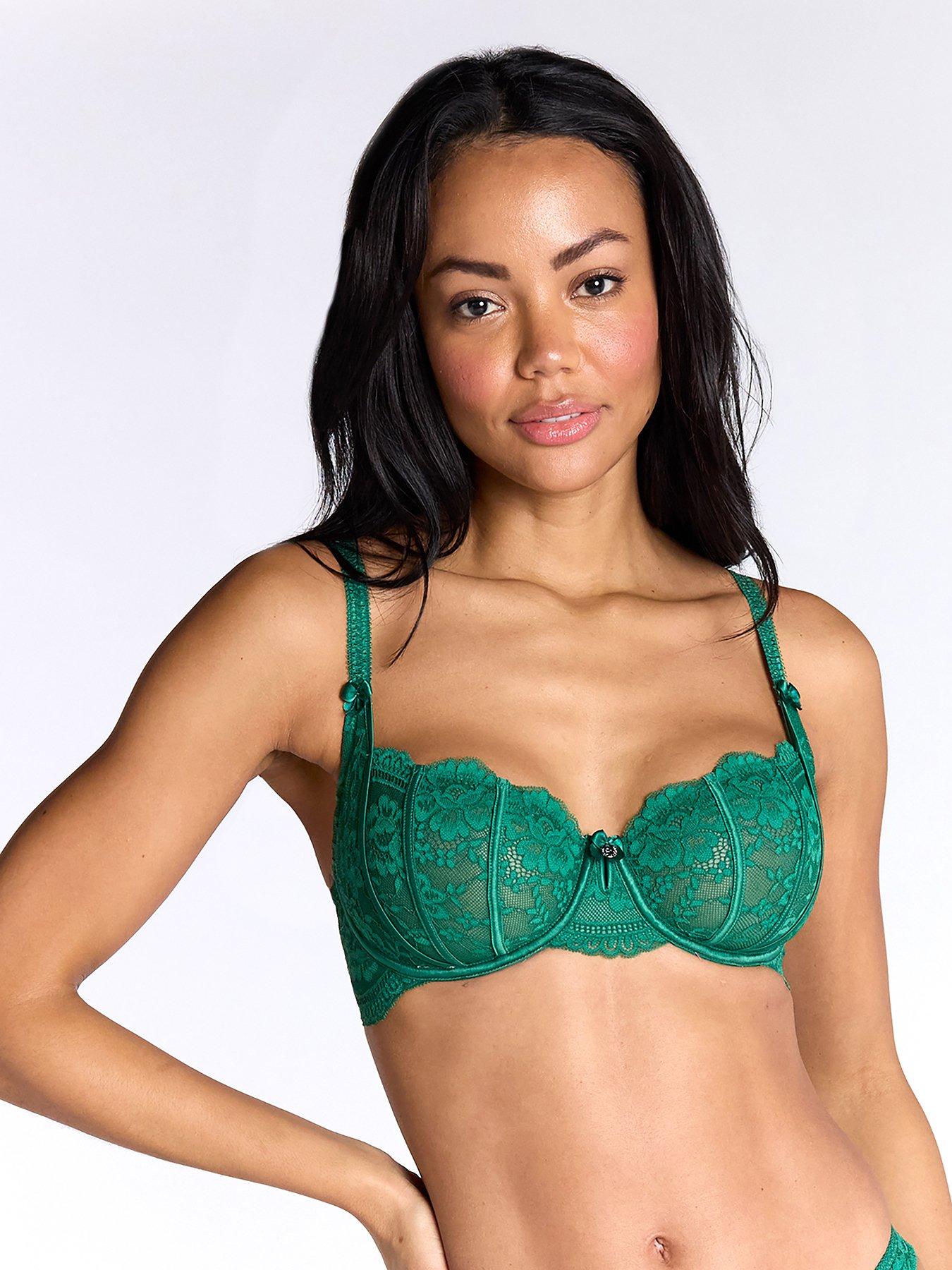 undefined Boux Avenue Jasmine Balconette Bra - Green