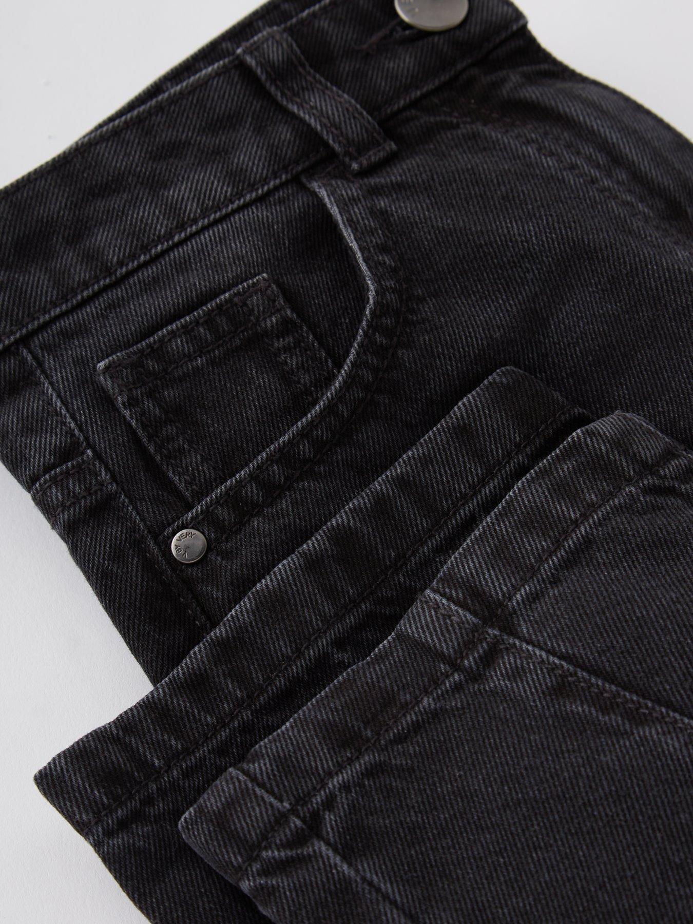 Image 5 of 5 of V by Very Girls Barrell Leg Jeans - Black