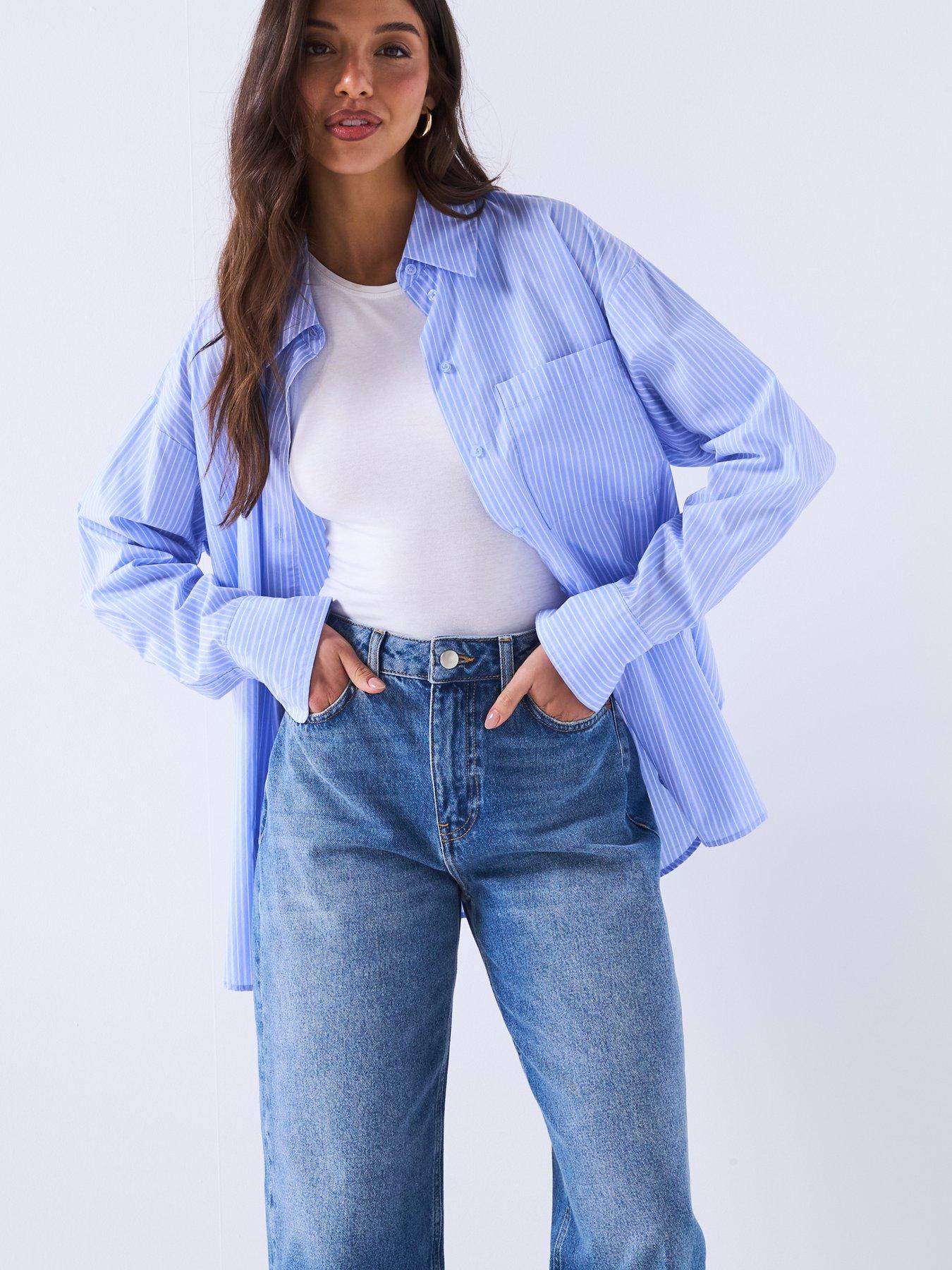 Image 6 of 6 of The Very Collection Cropped Barrel Leg Jeans - Mid Wash