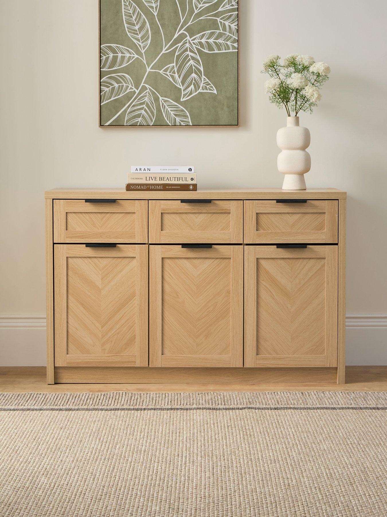 The Very Collection Chevry 3 Door, 3 Drawer Sideboard - Oak