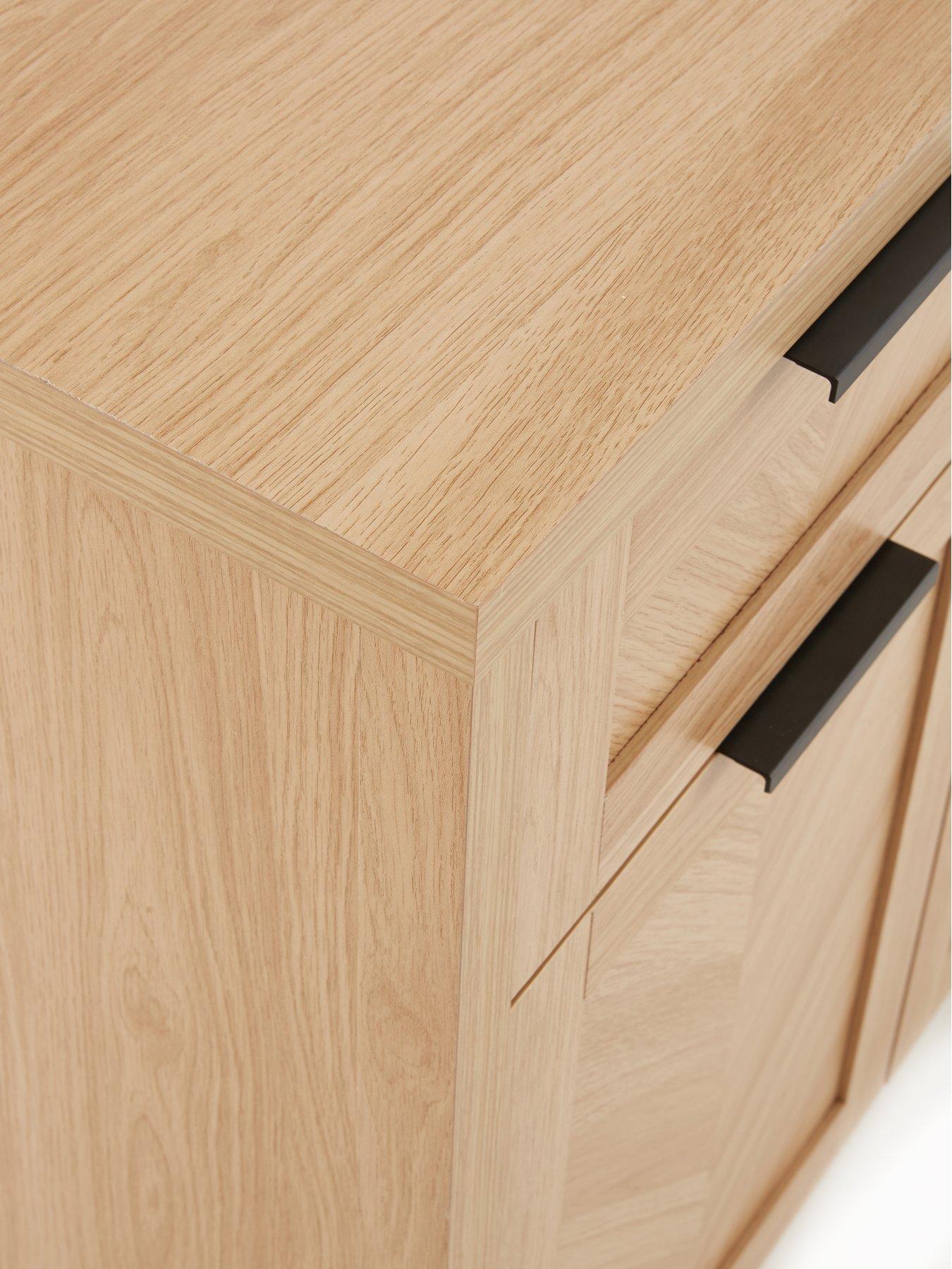 Image 5 of 7 of Very Home Chevry 3 Door, 3 Drawer Sideboard -&nbsp;Oak