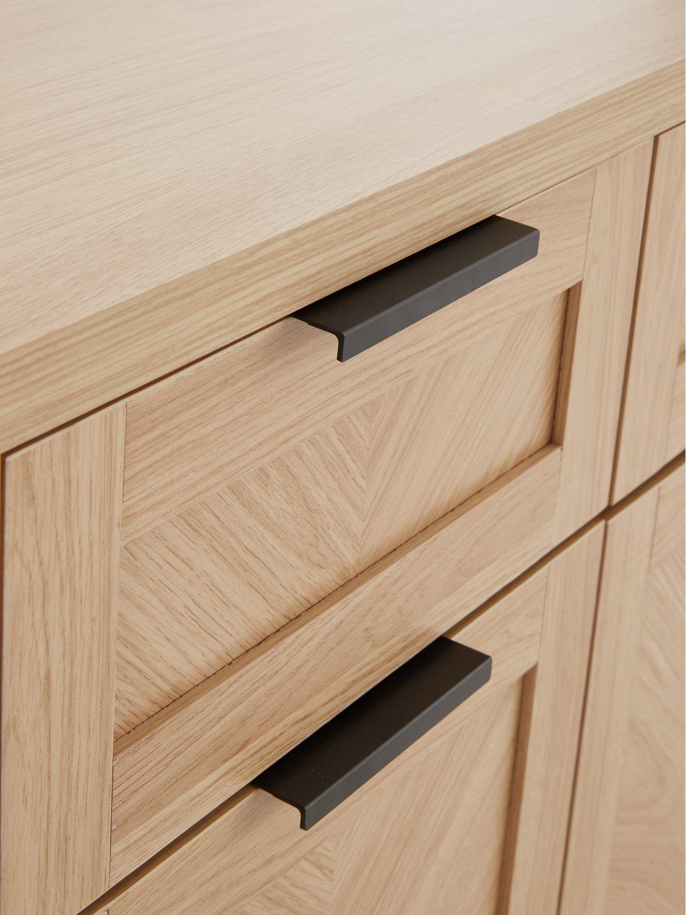 Image 7 of 7 of Very Home Chevry 3 Door, 3 Drawer Sideboard -&nbsp;Oak