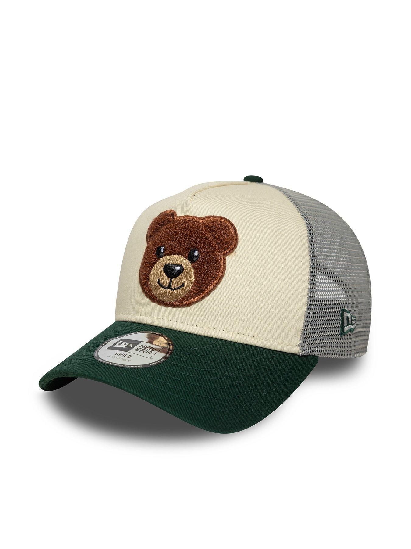 New Era Kids Child Boucle Bear Trucker Cap - Cream