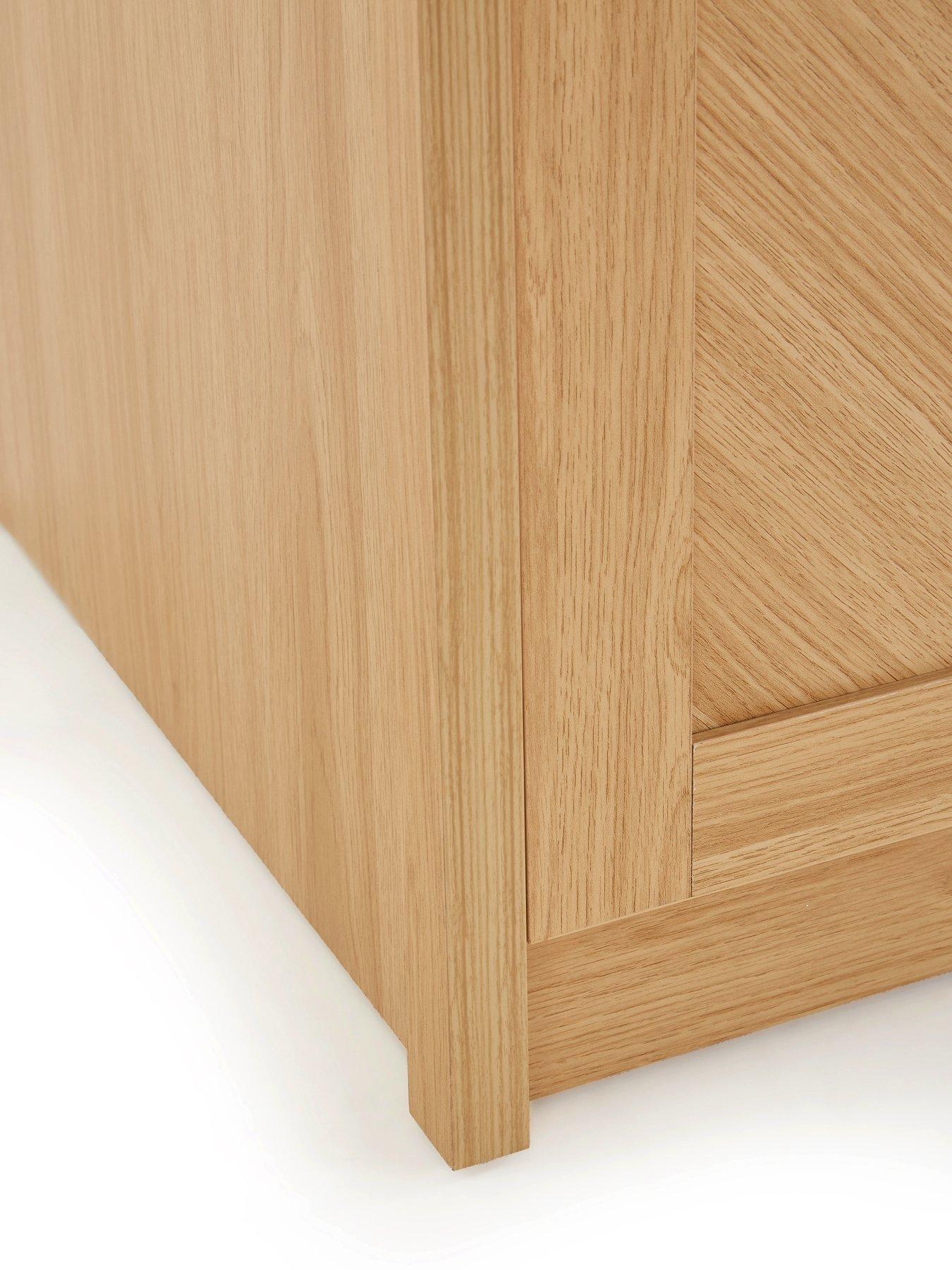 Image 7 of 7 of The Very Collection Chevry 3 Door Mirrored Wardrobe - Oak