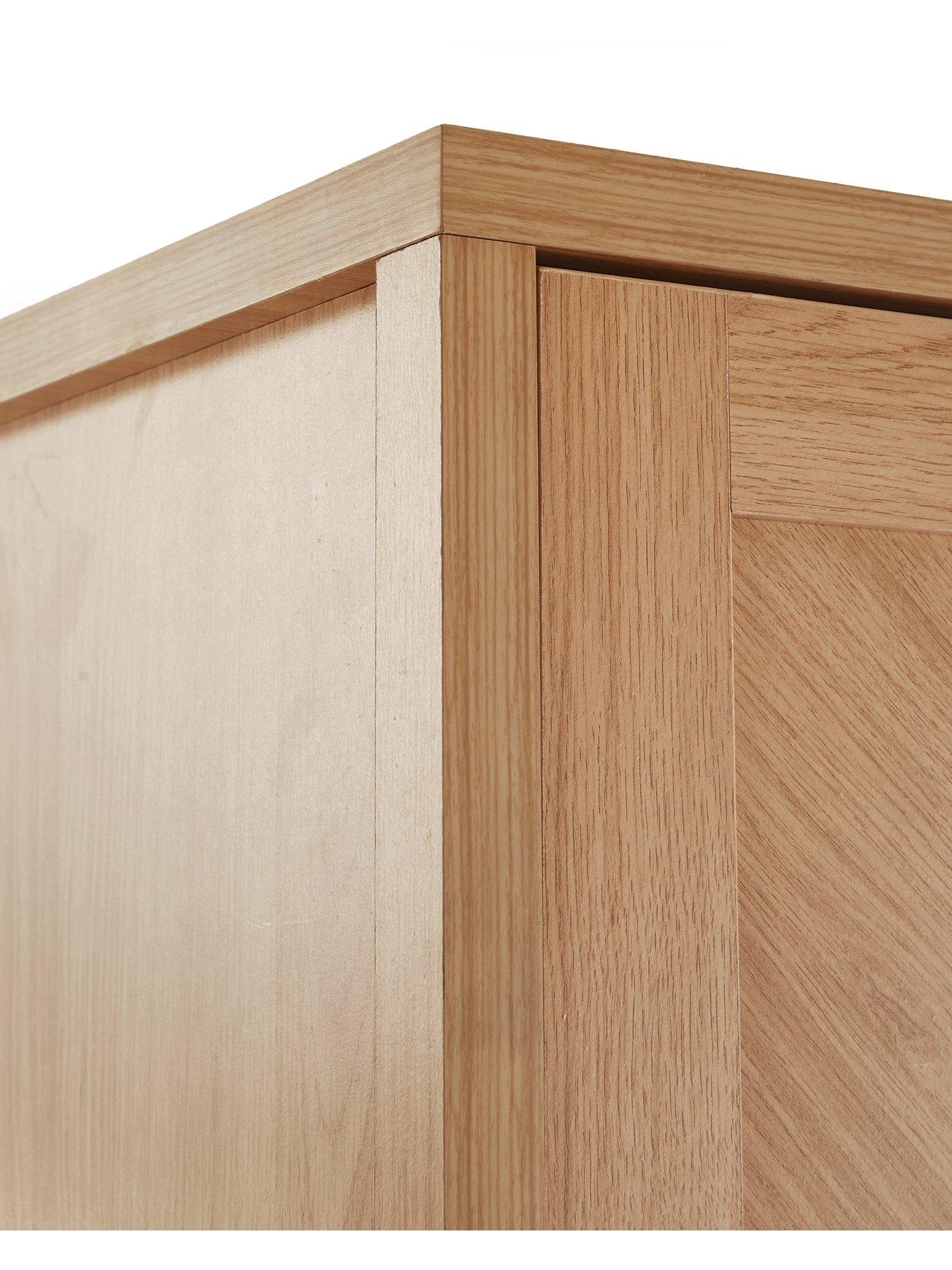 Image 6 of 7 of Very Home Chevry 5 Door Mirrored Wardrobe - Oak