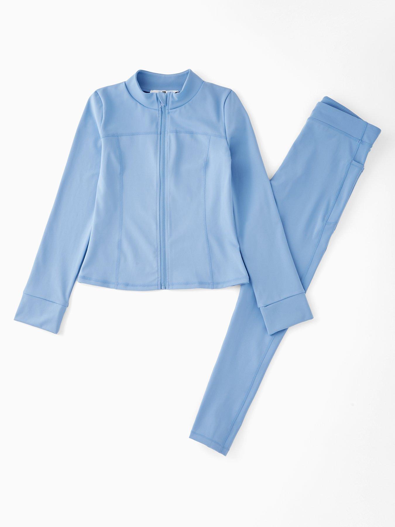 the-very-collection-girls-sports-legging-and-zip-up-top-set-blue