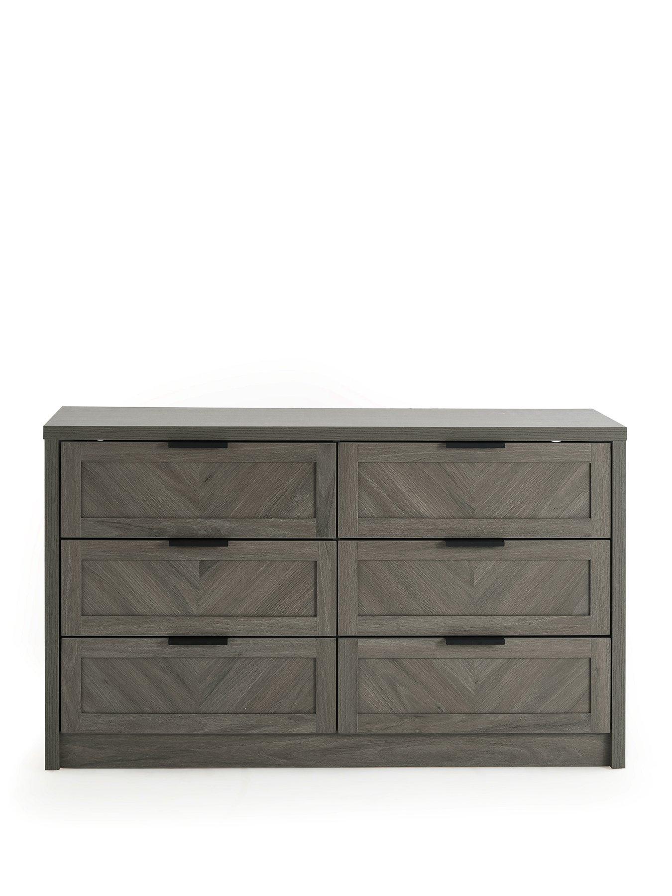Image 2 of 7 of Very Home Chevry 3 +&nbsp;3 Drawer Chest - Dark Oak