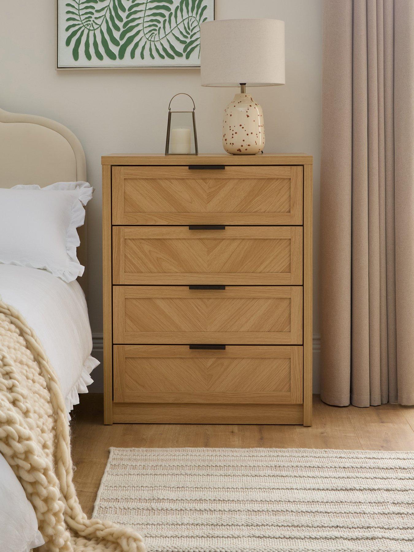 Image 1 of 7 of The Very Collection Chevry 4 Drawer Chest - Oak