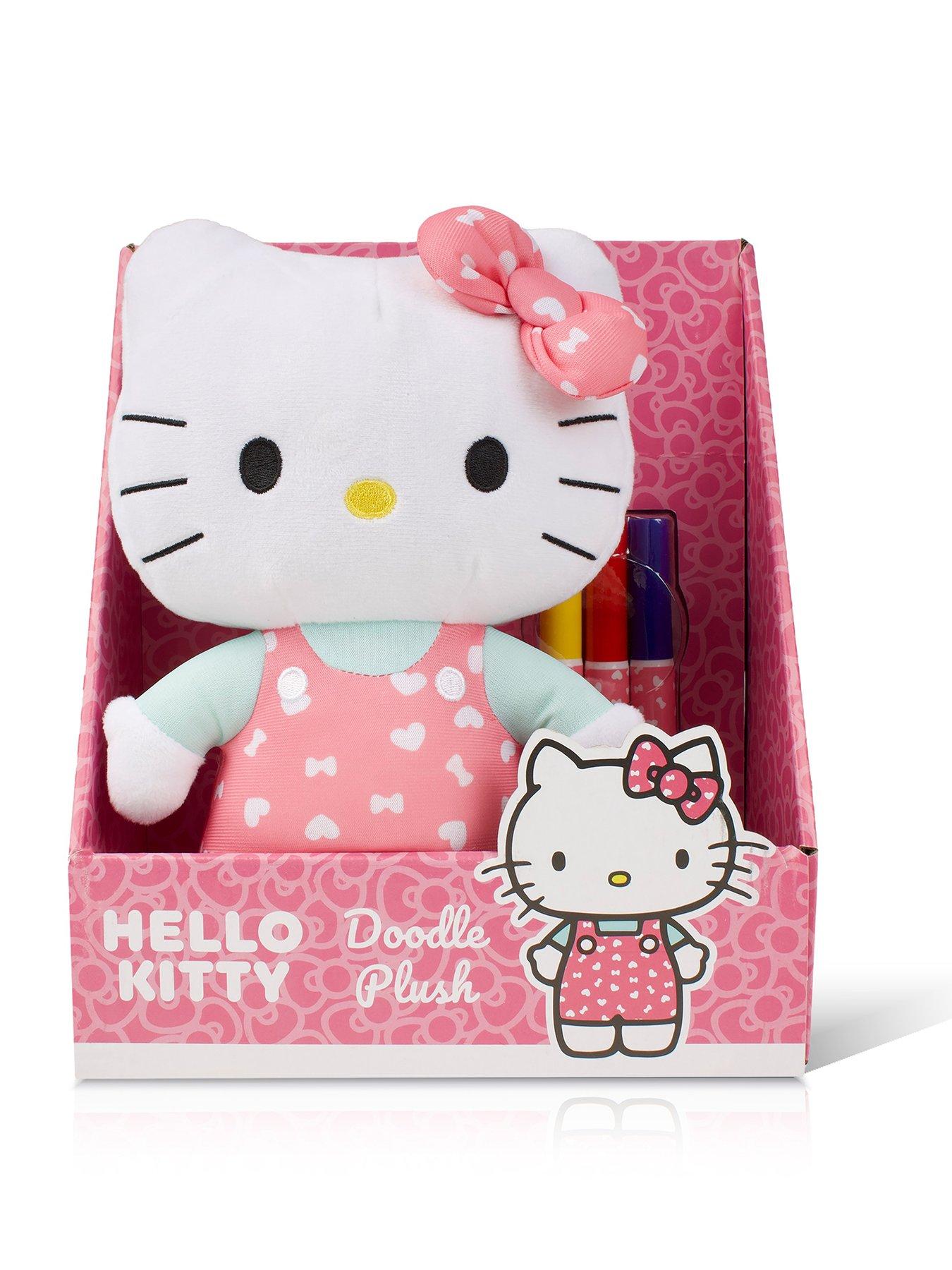Image 1 of 7 of Hello Kitty Scribble Me Doodle Hello Kitty soft toy asst
