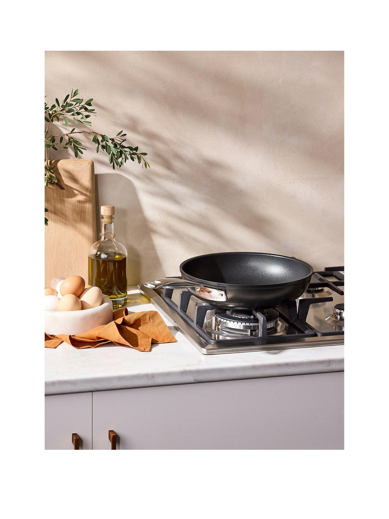 Image 1 of 6 of Le Creuset Hard Anodised Aluminium 26 cm Deep Frying Pan