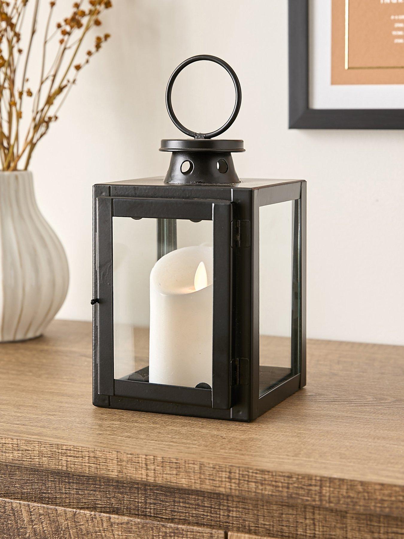 Image 1 of 4 of Very Home Lantern Black With Ring Top 11.4cm