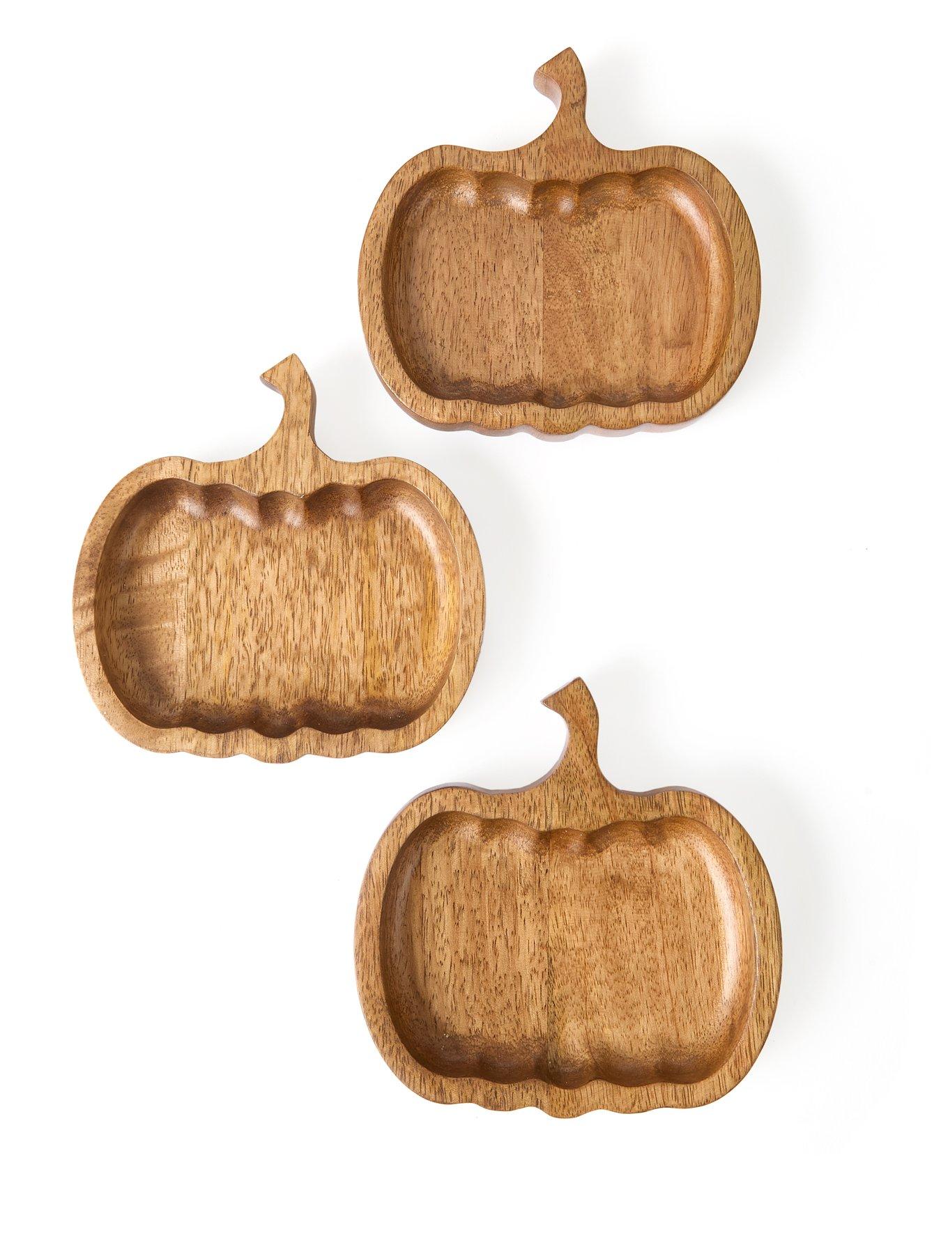 Image 3 of 5 of Very Home Set Of 3 Pumpkin Mini Trays