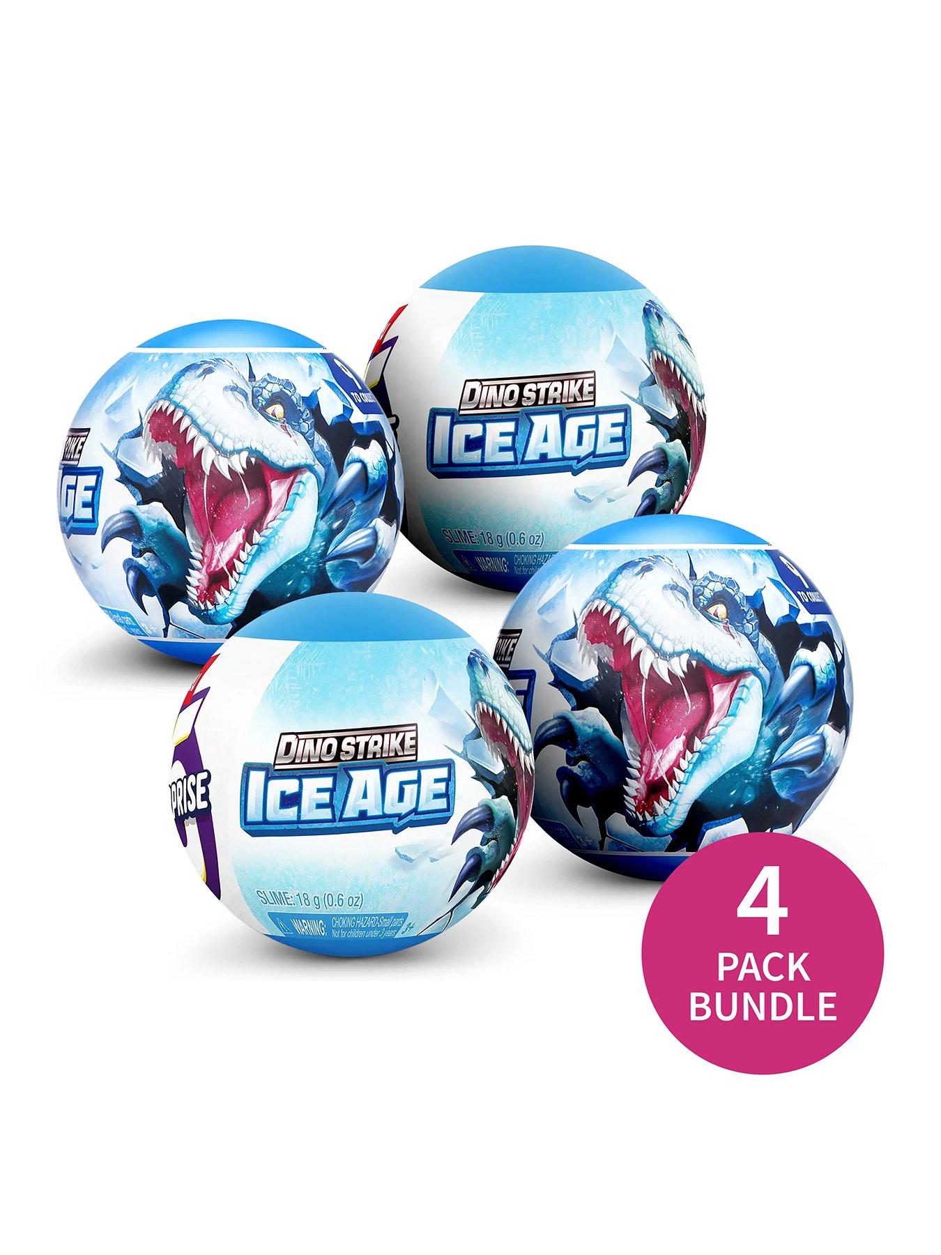 undefined 4 Pack Zuru 5 Surprise Dino Strike Ice Age Capsule Bundle