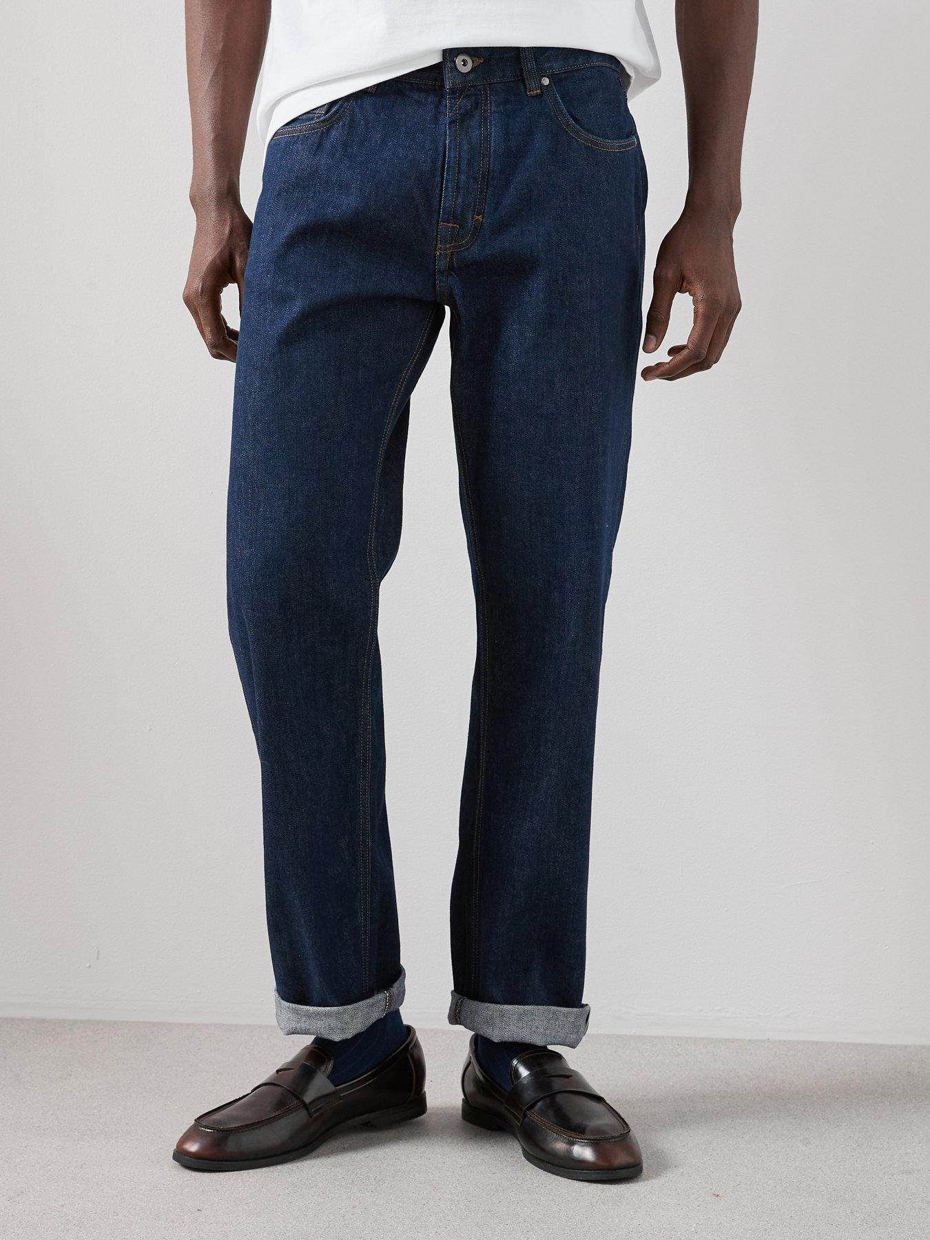 The Very Collection Rigid Selvedge Straight Fit Jean - Indigo