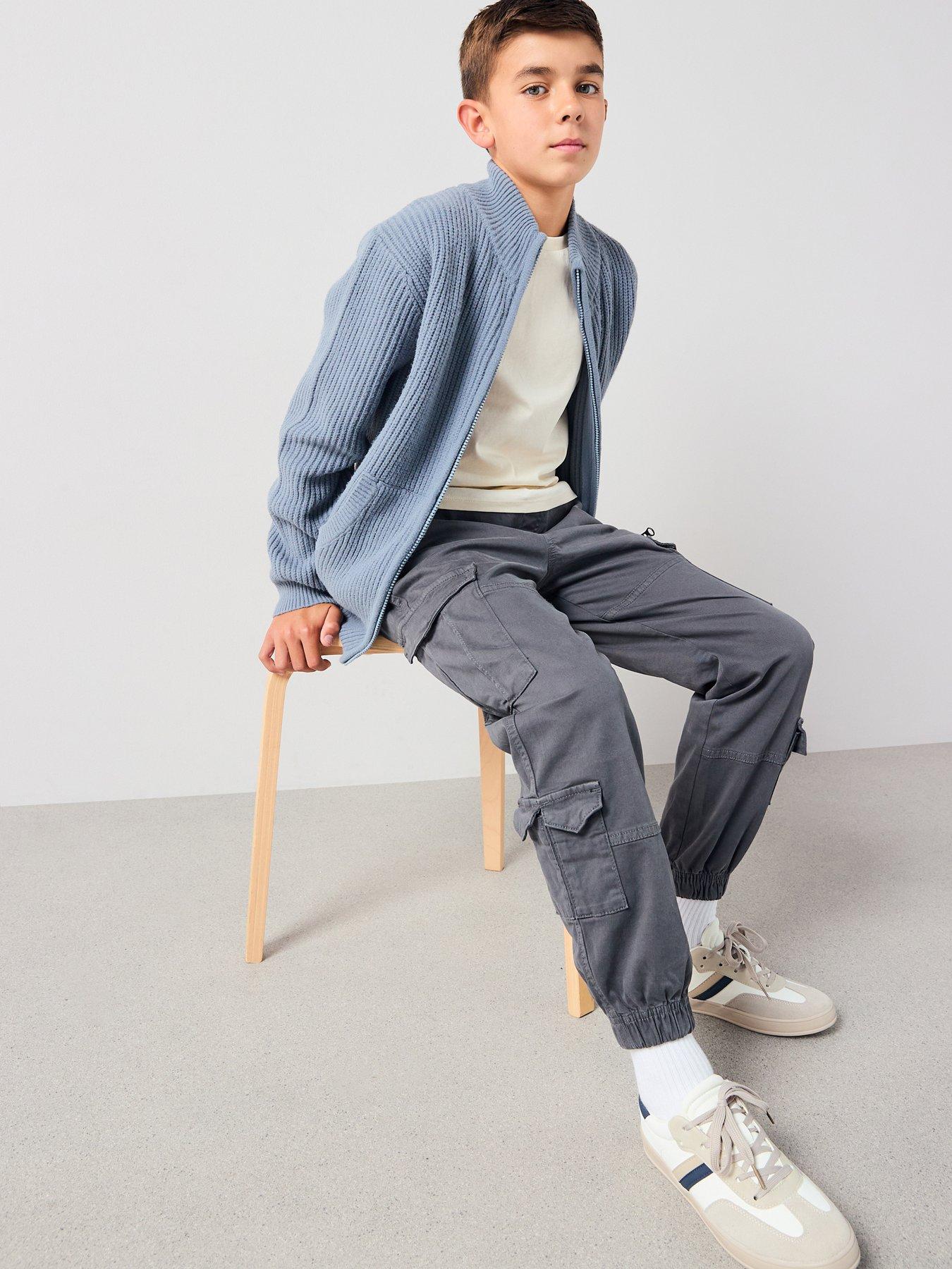 v-by-very-boys-zip-through-knitted-cardigan-navyfront