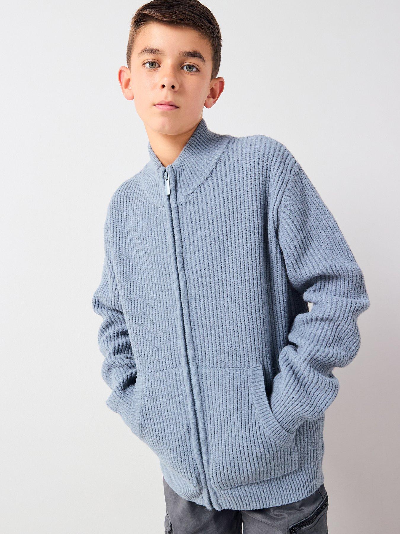 v-by-very-boys-zip-through-knitted-cardigan-navydetail