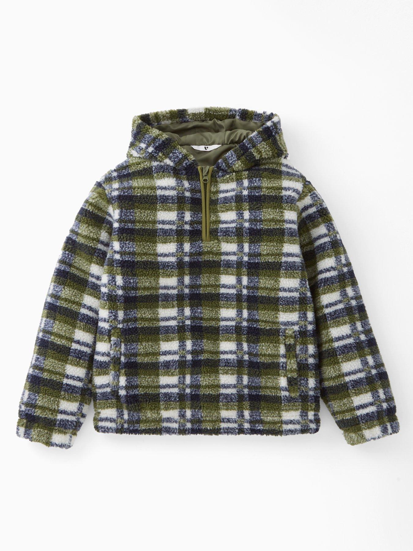 v-by-very-boys-check-borg-hooded-jacket-green