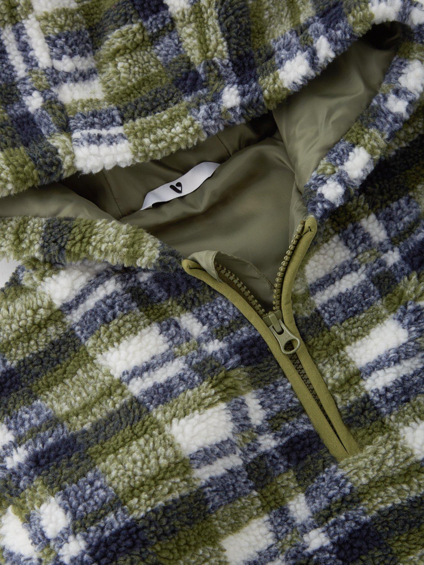 v-by-very-boys-check-borg-hooded-jacket-greenoutfit