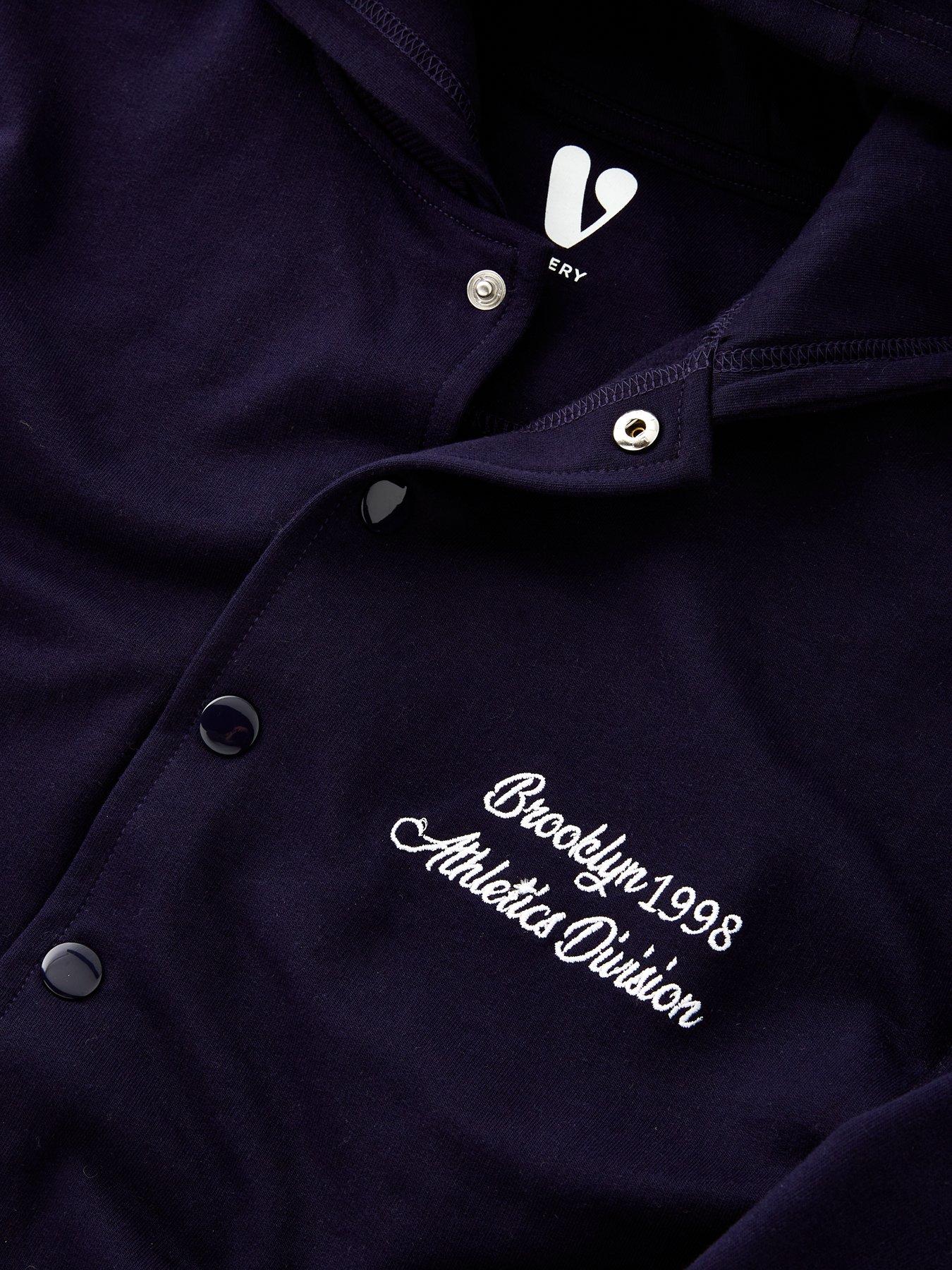 Image 3 of 4 of V by Very Boys Baseball Hooded Jacket - Navy